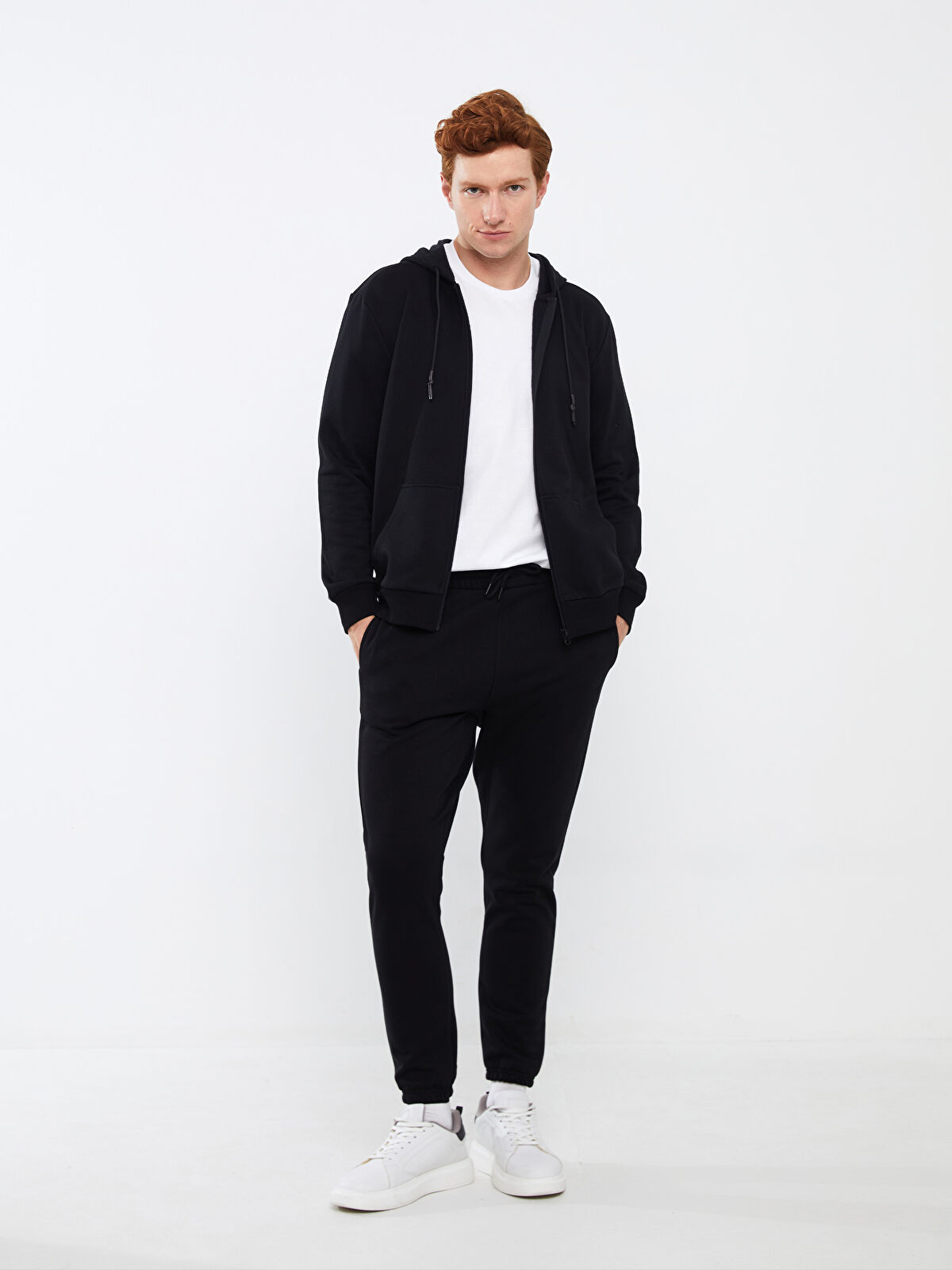 XSIDE Hooded Long Sleeve Men's Thick Zip-Up Sweatshirt