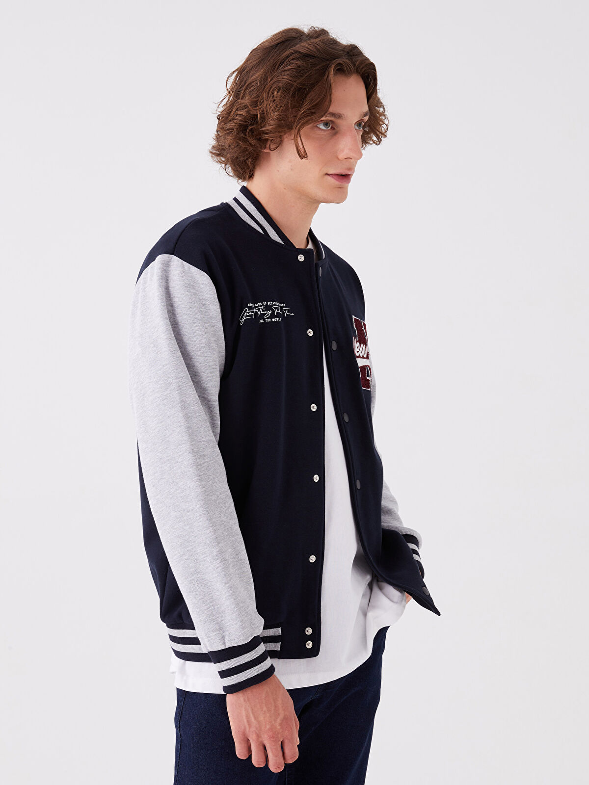 【海外限定】 LC Waikiki College Thick Men's Sleeve Long Fit Relaxed その他