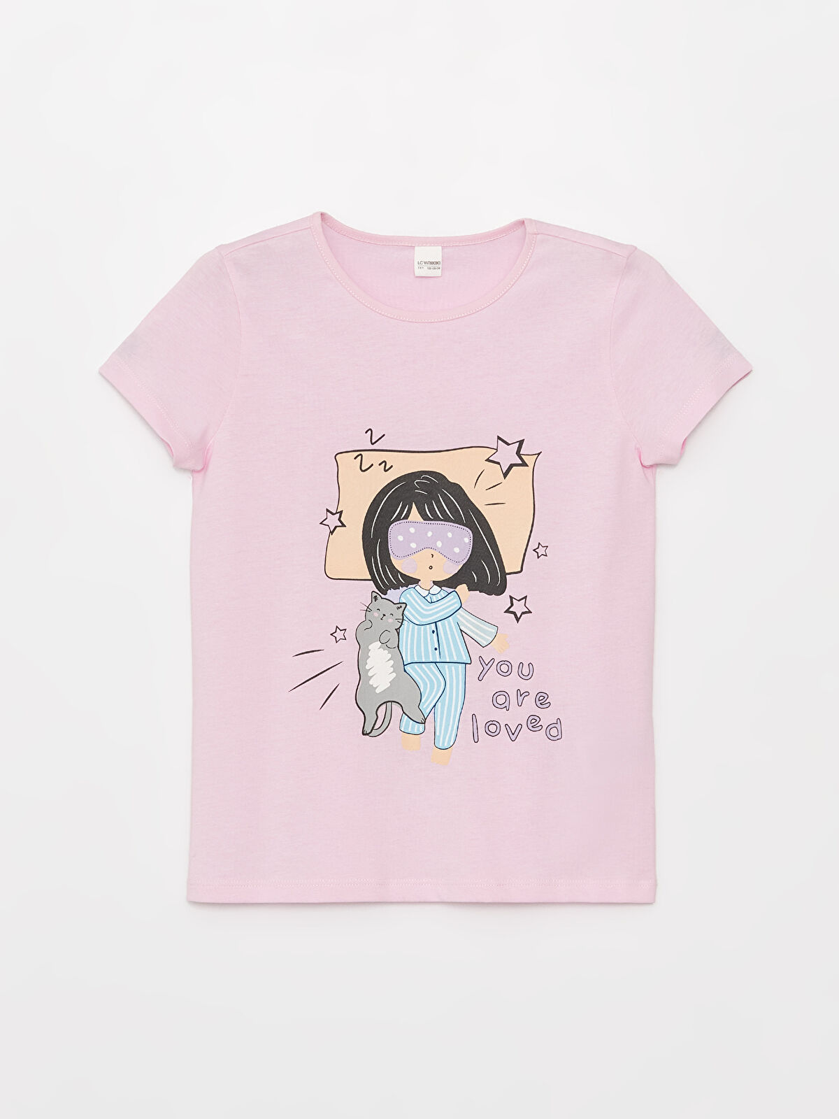 710ᕱ⑅ᕱ♥。セット④ LCW Kids Crew Neck Printed Short Sleeve Girls' Pyjama Set