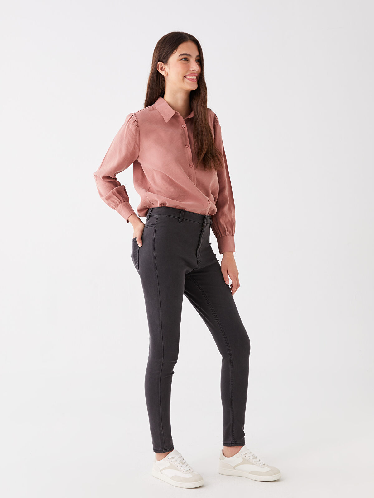 CLWRレディースBIBパンツDENIMカラーXSサイズ