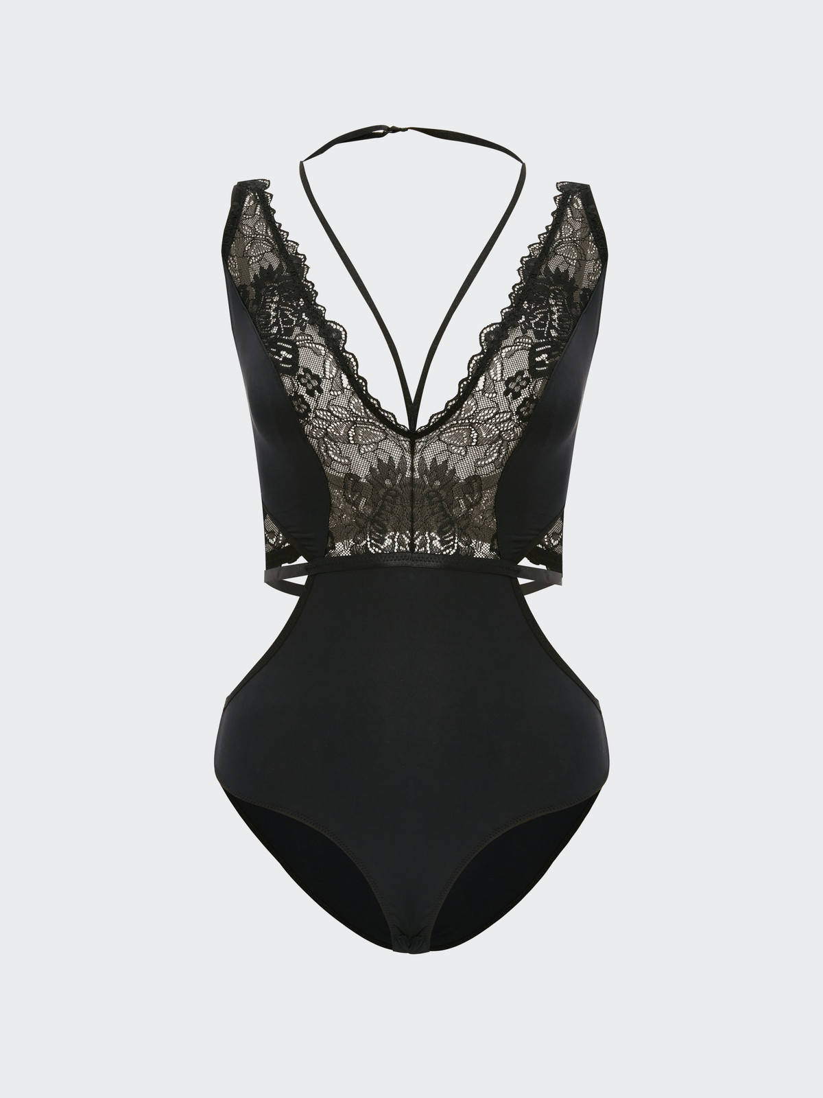 LCW DREAM V-neck Lace Bodysuit - W39051Z8-CVL | LC Waikiki