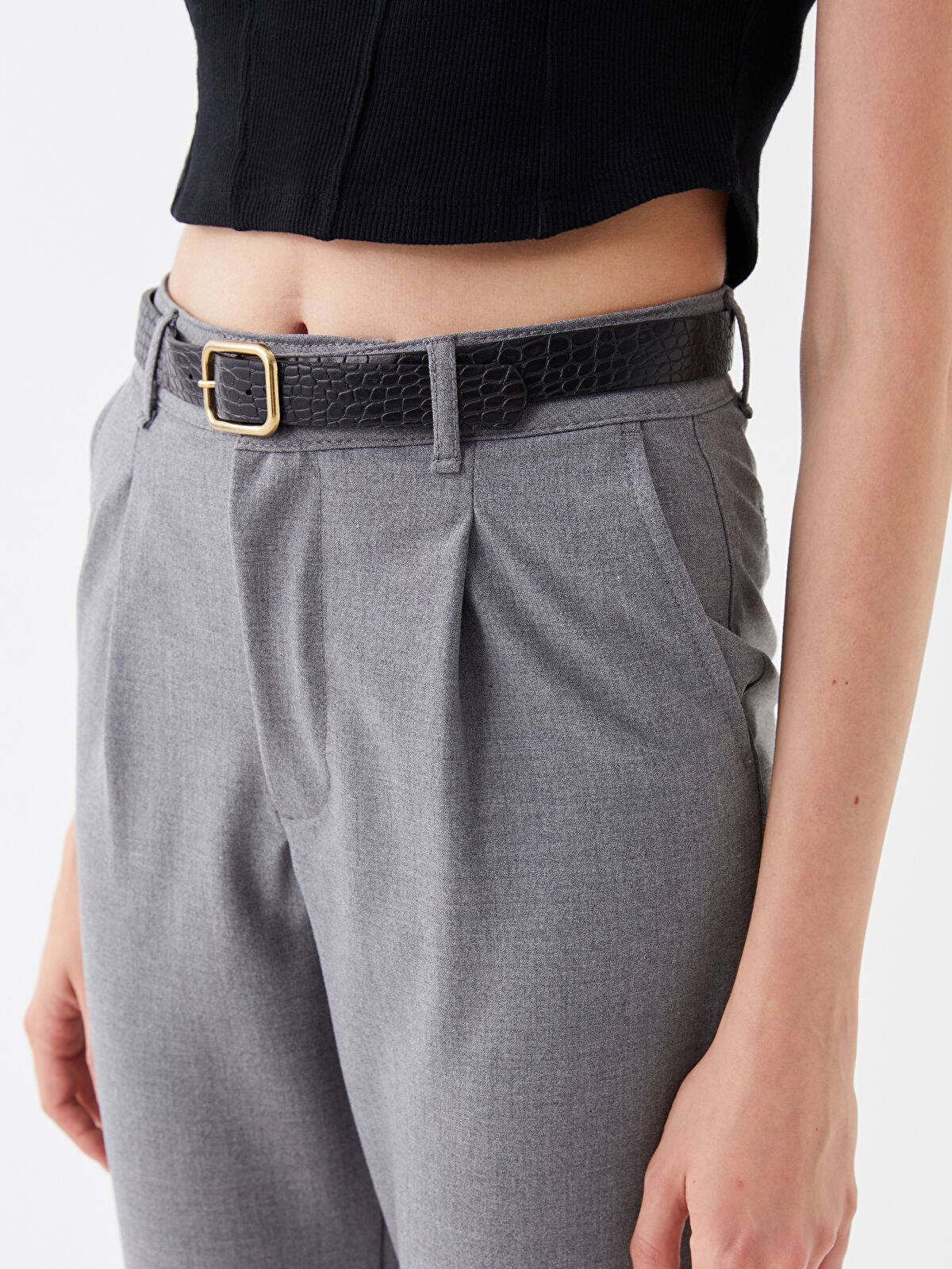 Standard Fit Women's Carrot Pants -W3AG06Z8-F4X - LC Waikiki Standard Fit Women's Carrot Pants -W3AG06Z8-F4X - LC Waikiki