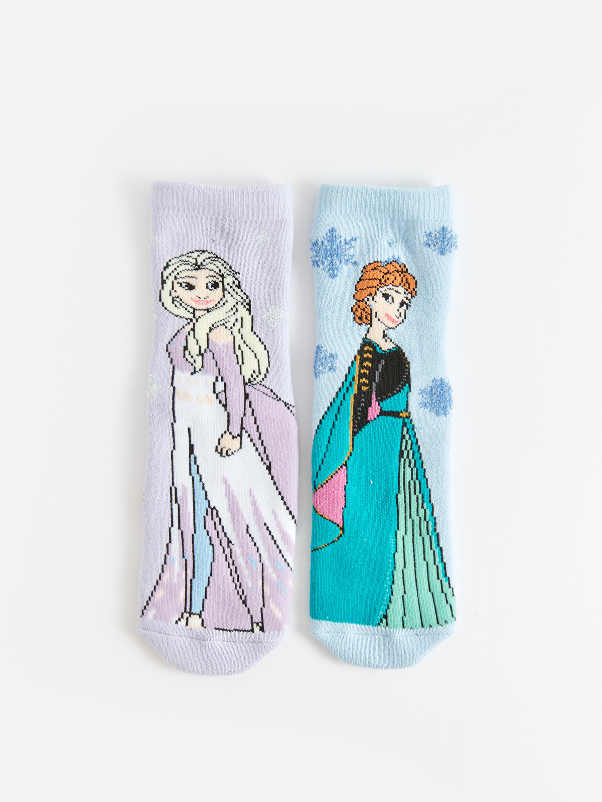 LCW Kids Elsa Desenli Kız Çocuk Havlu Soket Çorap 2'li - W3BL44Z4