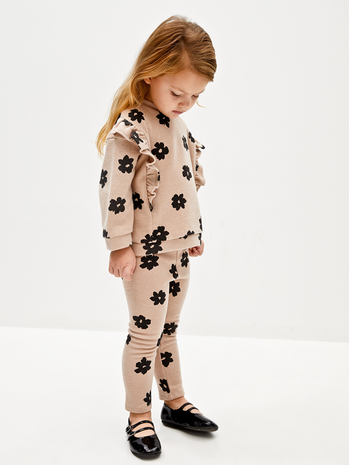 LCW baby Elasticated Waist Patterned Baby Girls' Leggings