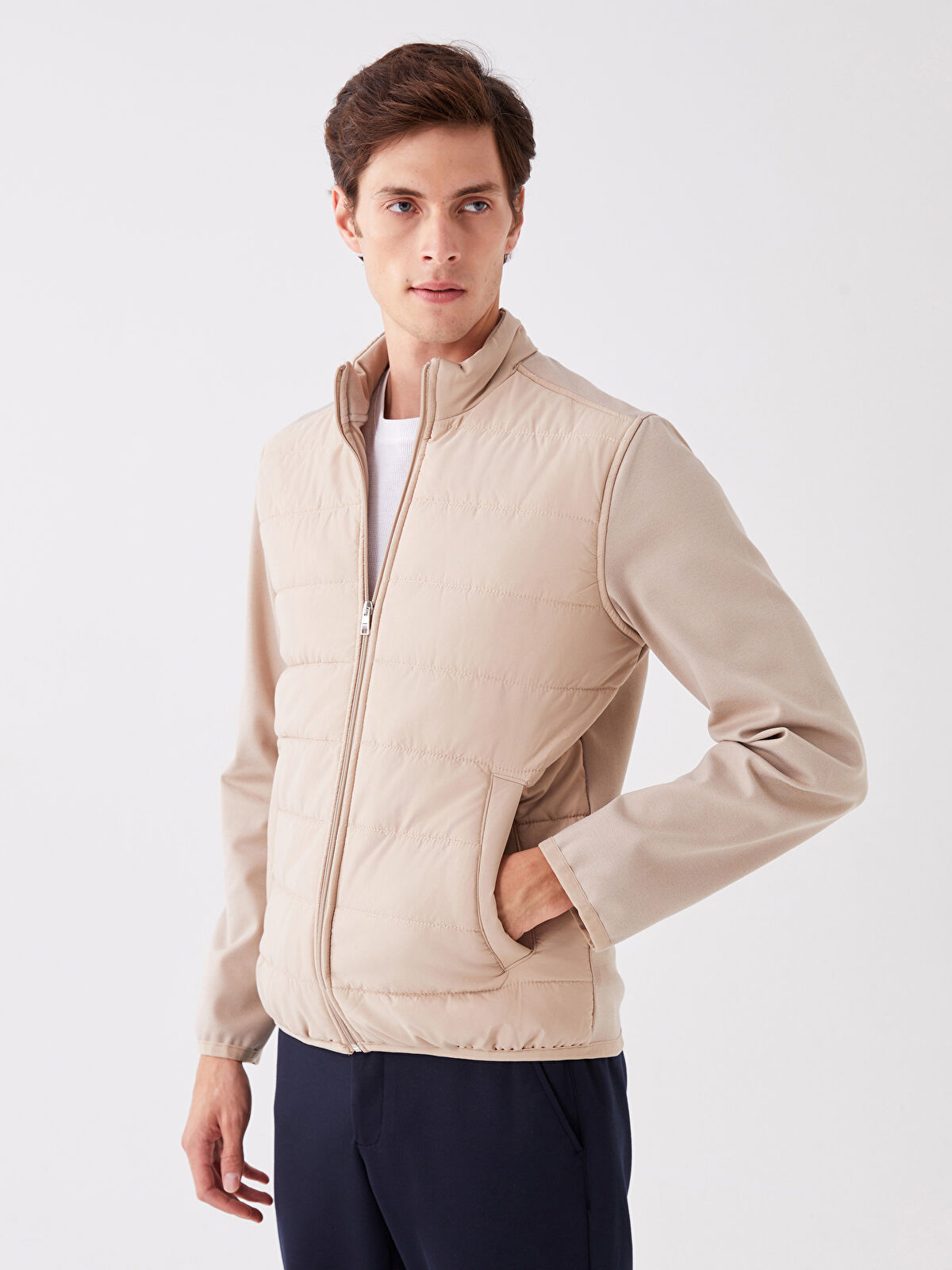 SOUTHBLUE Standard Fit Funnel Neck Men's Coat -W3CQ45Z8-R62