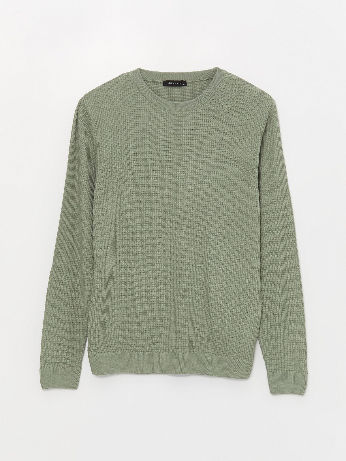 XSIDE Crew Neck Long Sleeve Men's Tricot Sweater -W3DD34Z8-J1Q