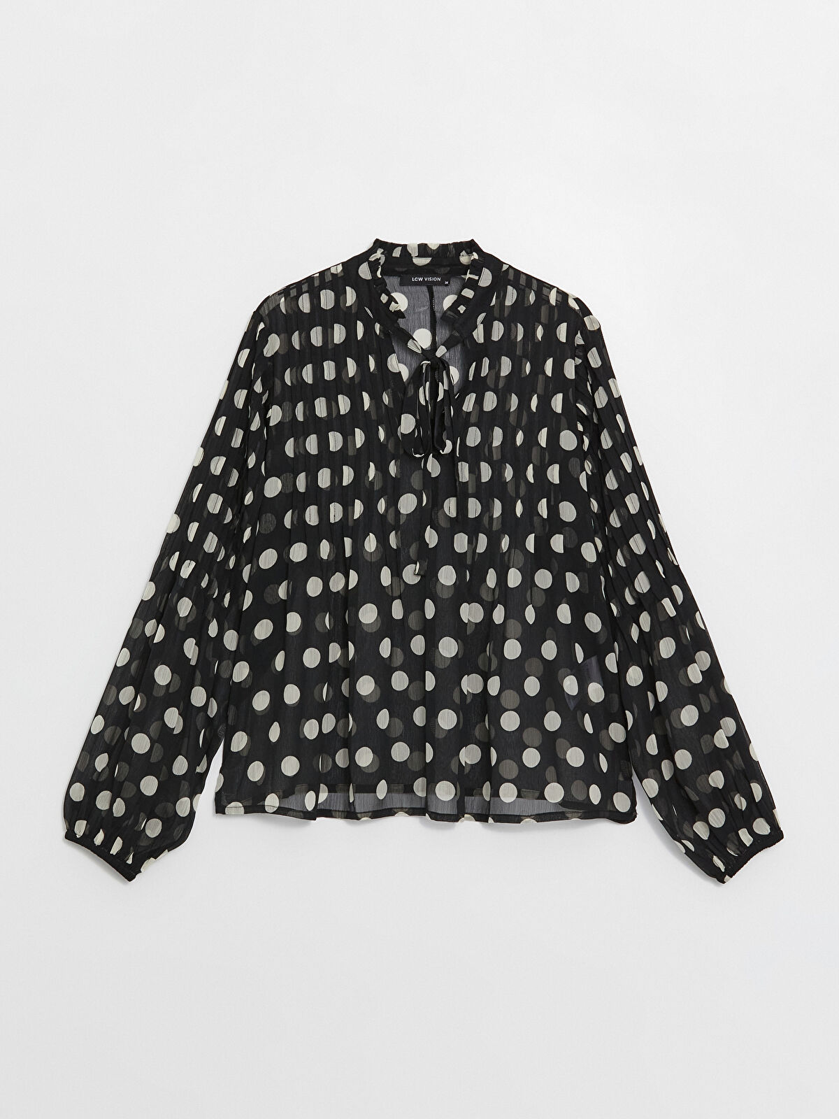 dot organdy blouse – miele grande