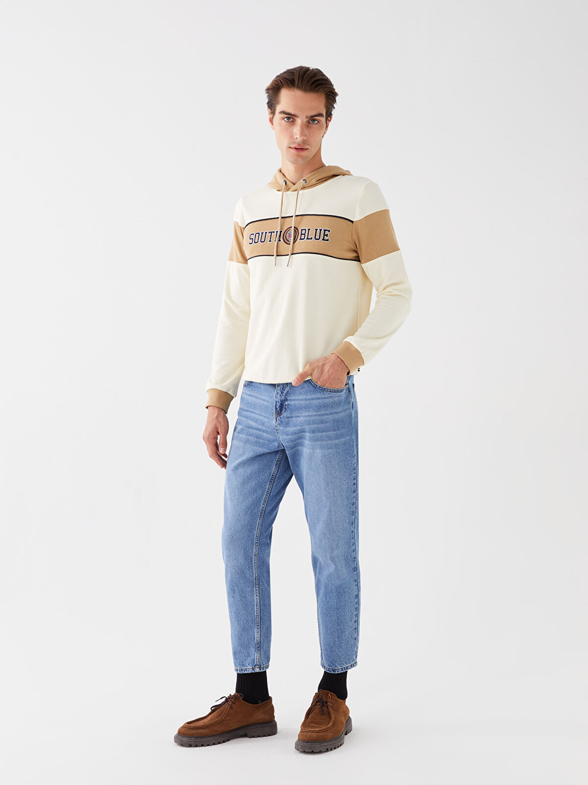 【関税込み】lwood Studio スウェットシャツ SOUTHBLUE Long Sleeve Men's Thick Hoodie -W3JH86Z8-RTC - LC