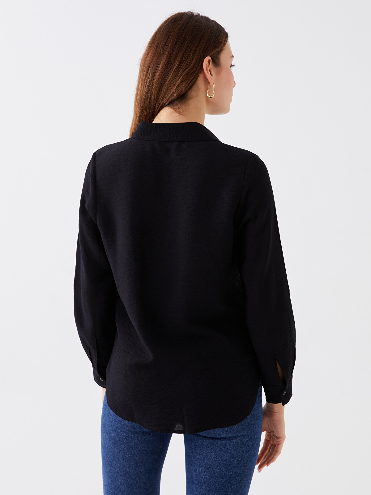 LCWAIKIKI Classic Plain Long Sleeve Women's Shirt - W3EA48Z8-CVL