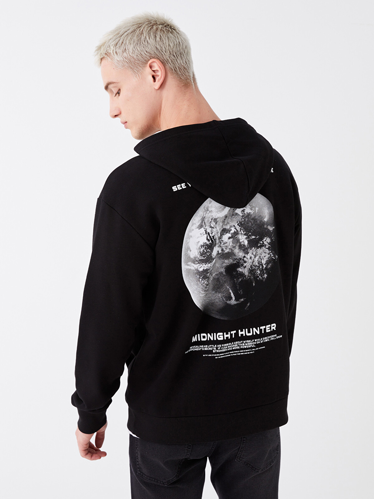 XSIDE Long Sleeve Printed Men's Thick Hoodie - W3ER57Z8-CVL | LC