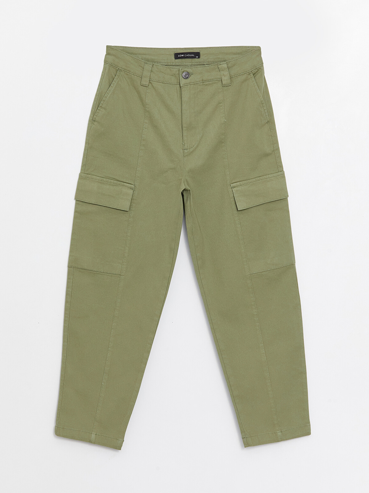 LCW Vision Skinny Fit Gabardine Women's Cargo Pants - W3FH79Z8-GXF