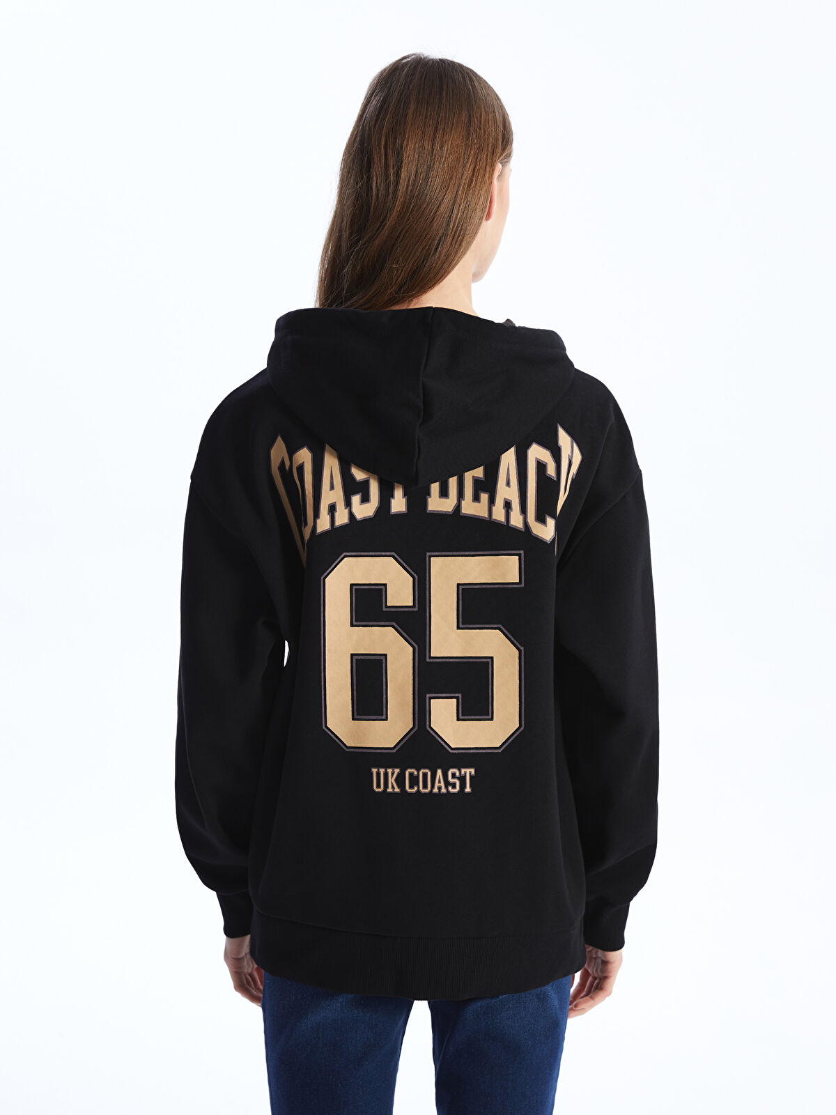 XSIDE Hooded Oversize Women's Thick Zipper Sweatshirt