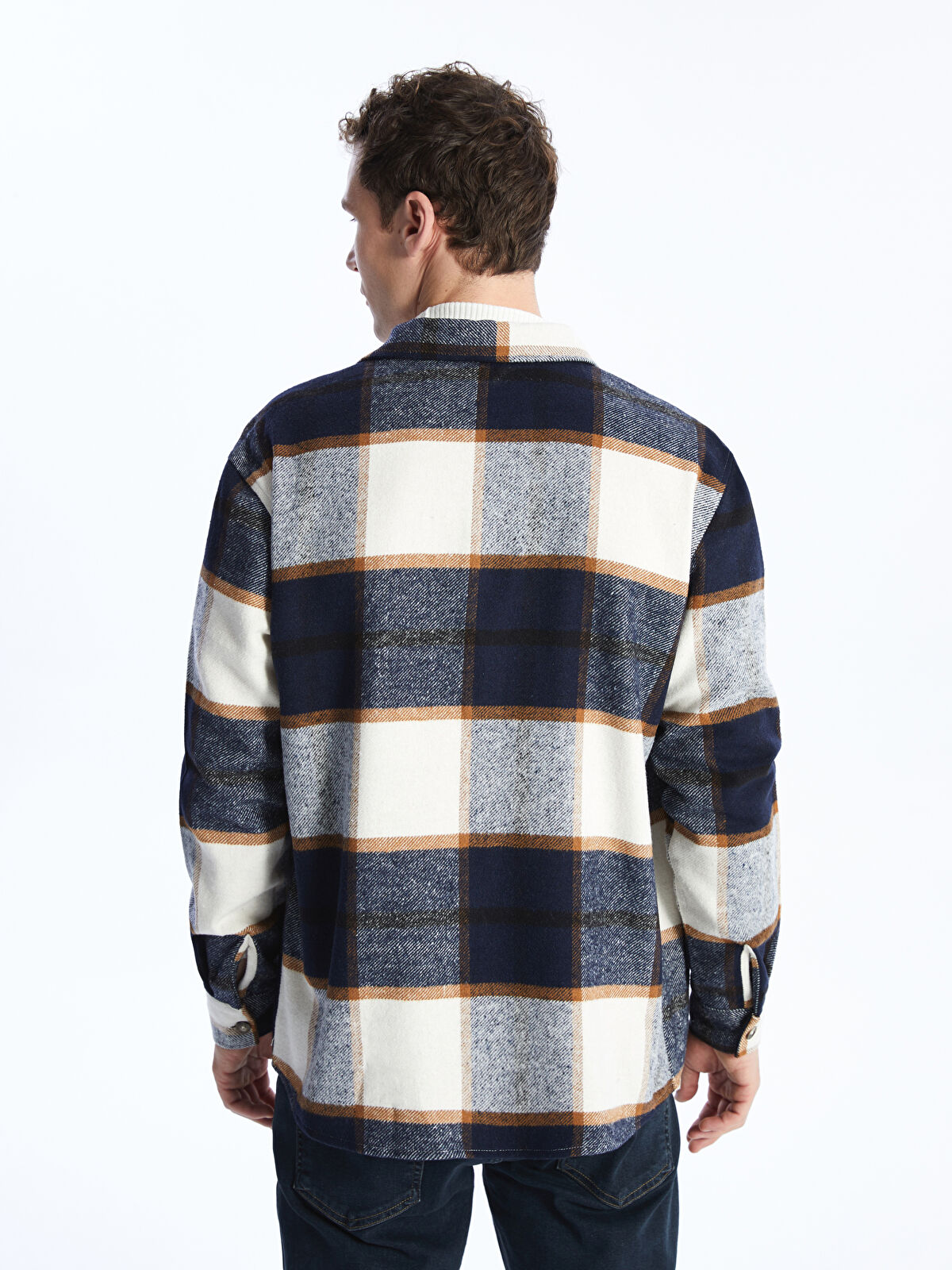 XSIDE Regular Fit Long Sleeve Plaid Men's Flannel Shirt