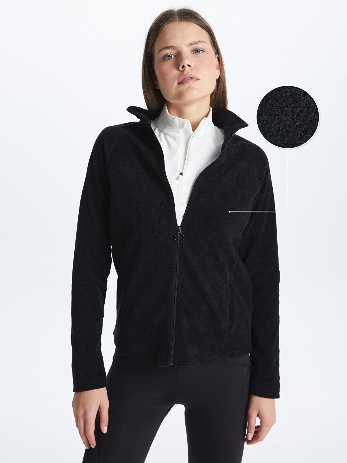 XSIDE ACTIVE Stand-up Collar Women's Outdoor Fleece - W3HD78Z8-CVL