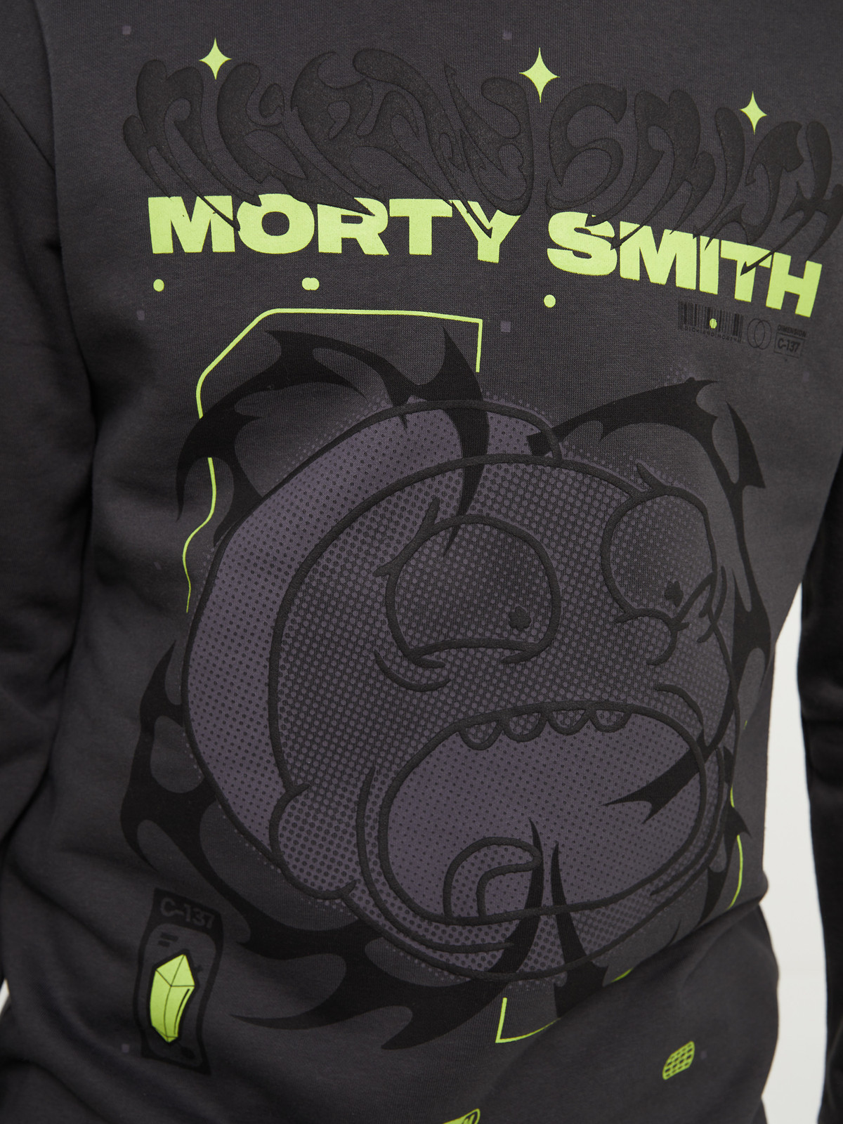XSIDE Crew Neck Long Sleeve Rick And Morty Printed Men's