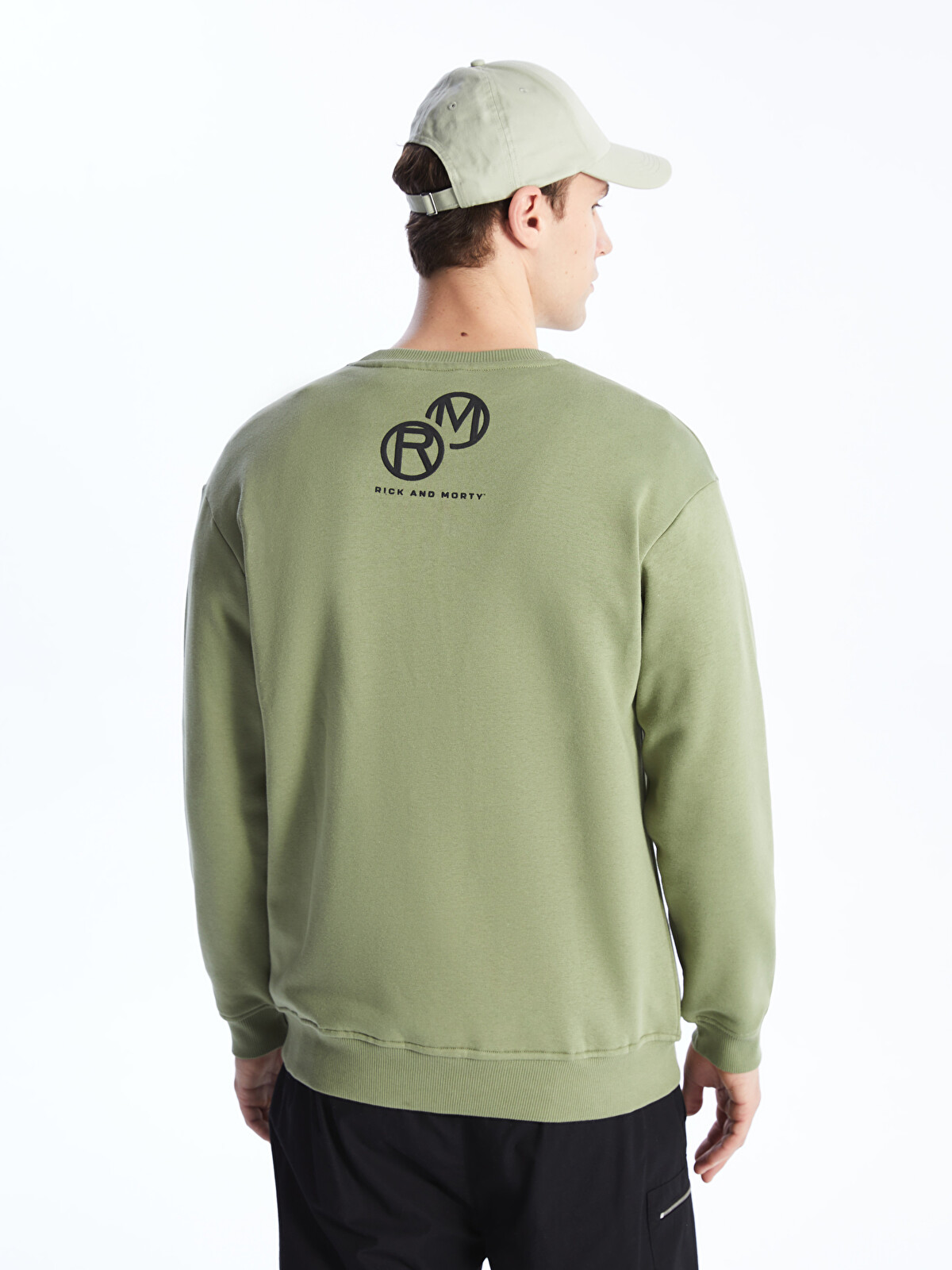 XSIDE Crew Neck Long Sleeve Rick And Morty Printed Men's Thick