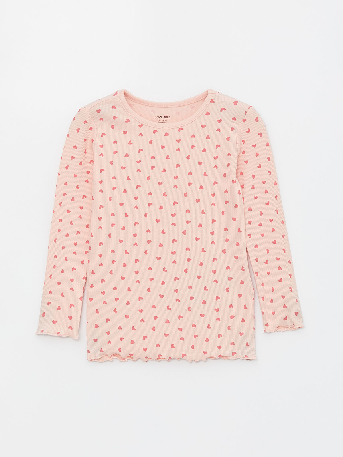 LCW baby Пижамный комплект для малышек девочек с круглым вырезом и