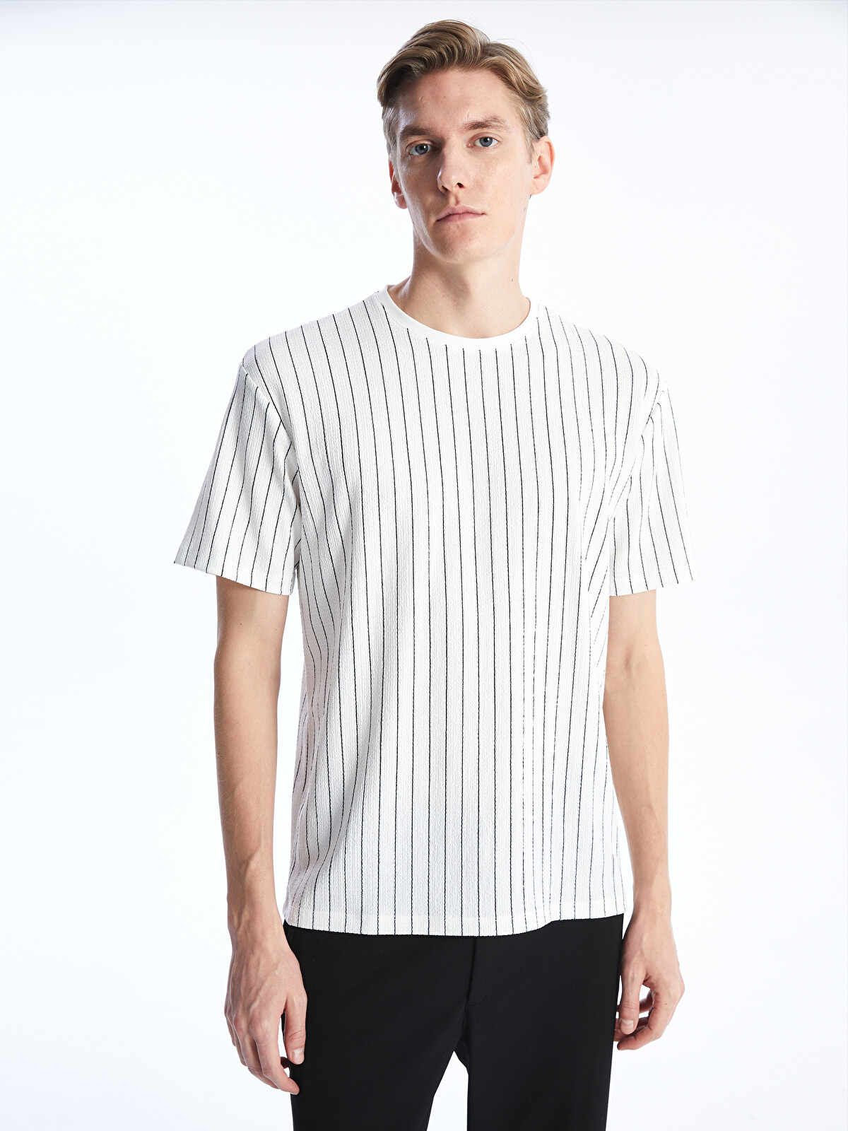 LCW Vision Crew Neck Short Sleeve Men's T-Shirt - S40006Z8-Q6K