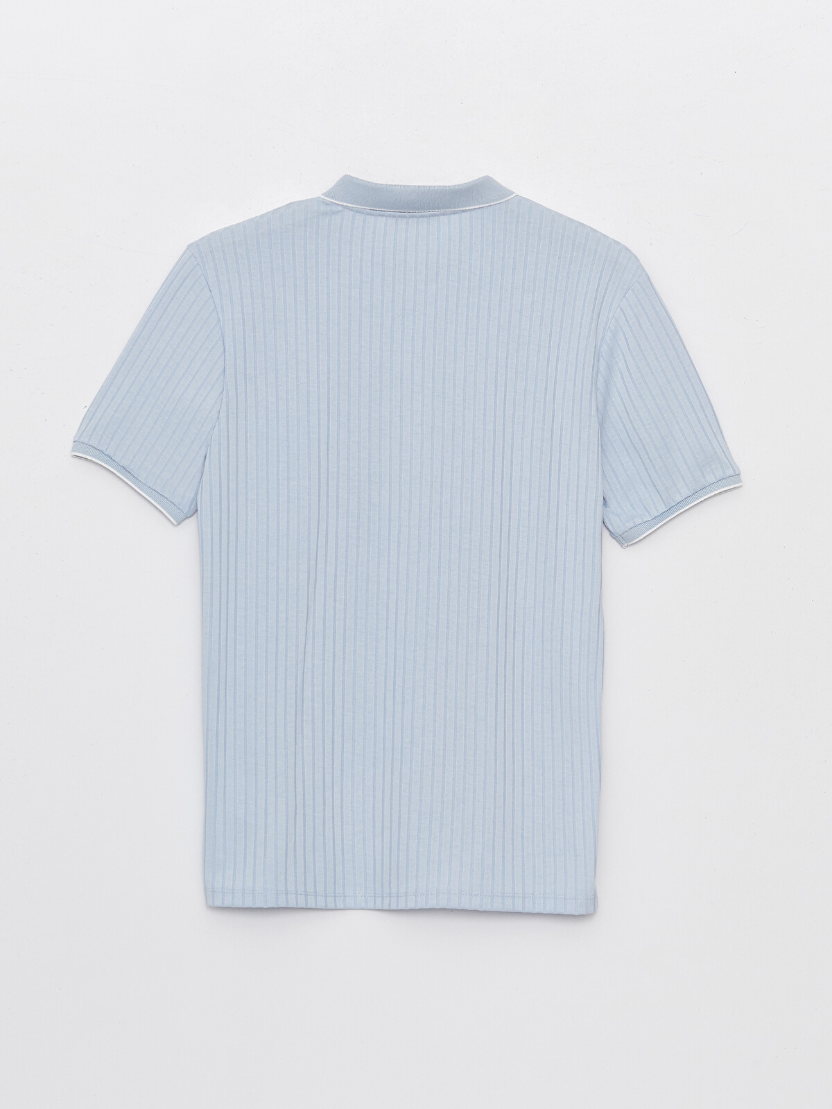 LCW Vision Polo Neck Short Sleeve Men's Textured T-shirt