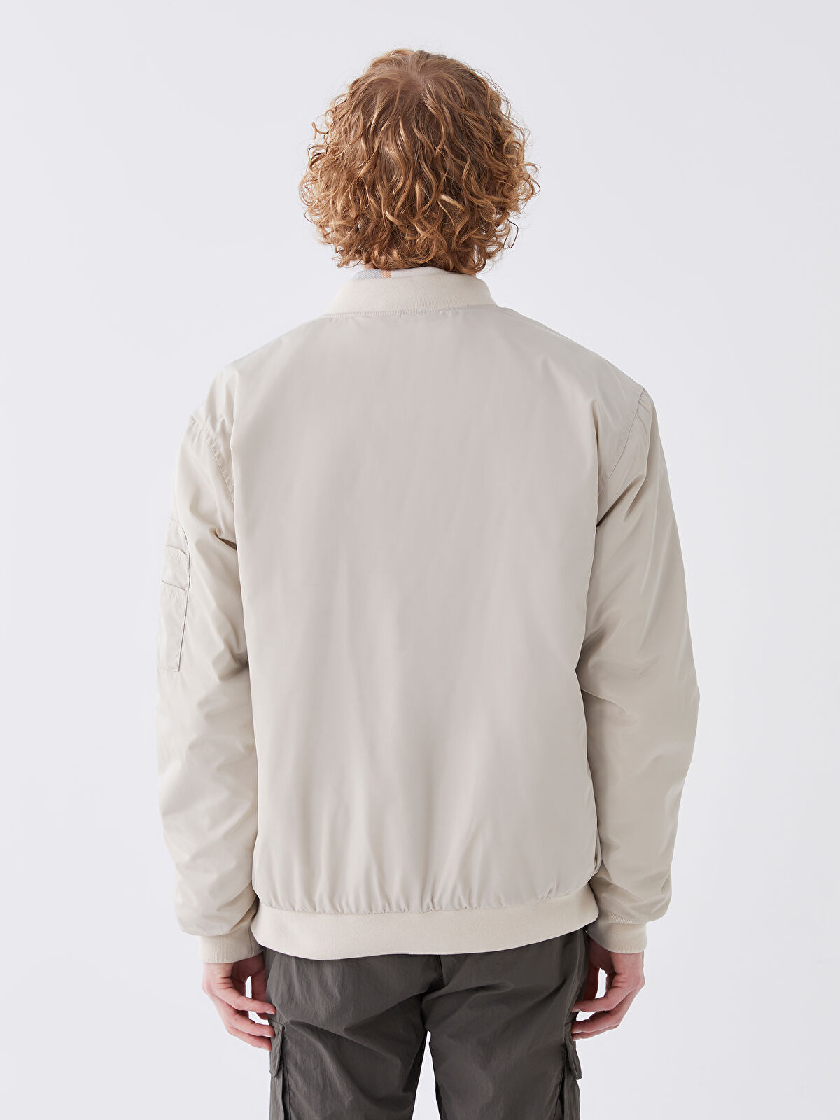 XSIDE Relaxed Fit College Collar Men's Bomber Coat -S41143Z8