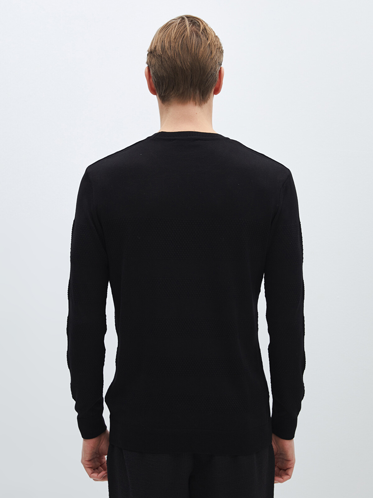 LCW Vision Crew Neck Long Sleeve Men's Tricot Sweater - S41261Z8