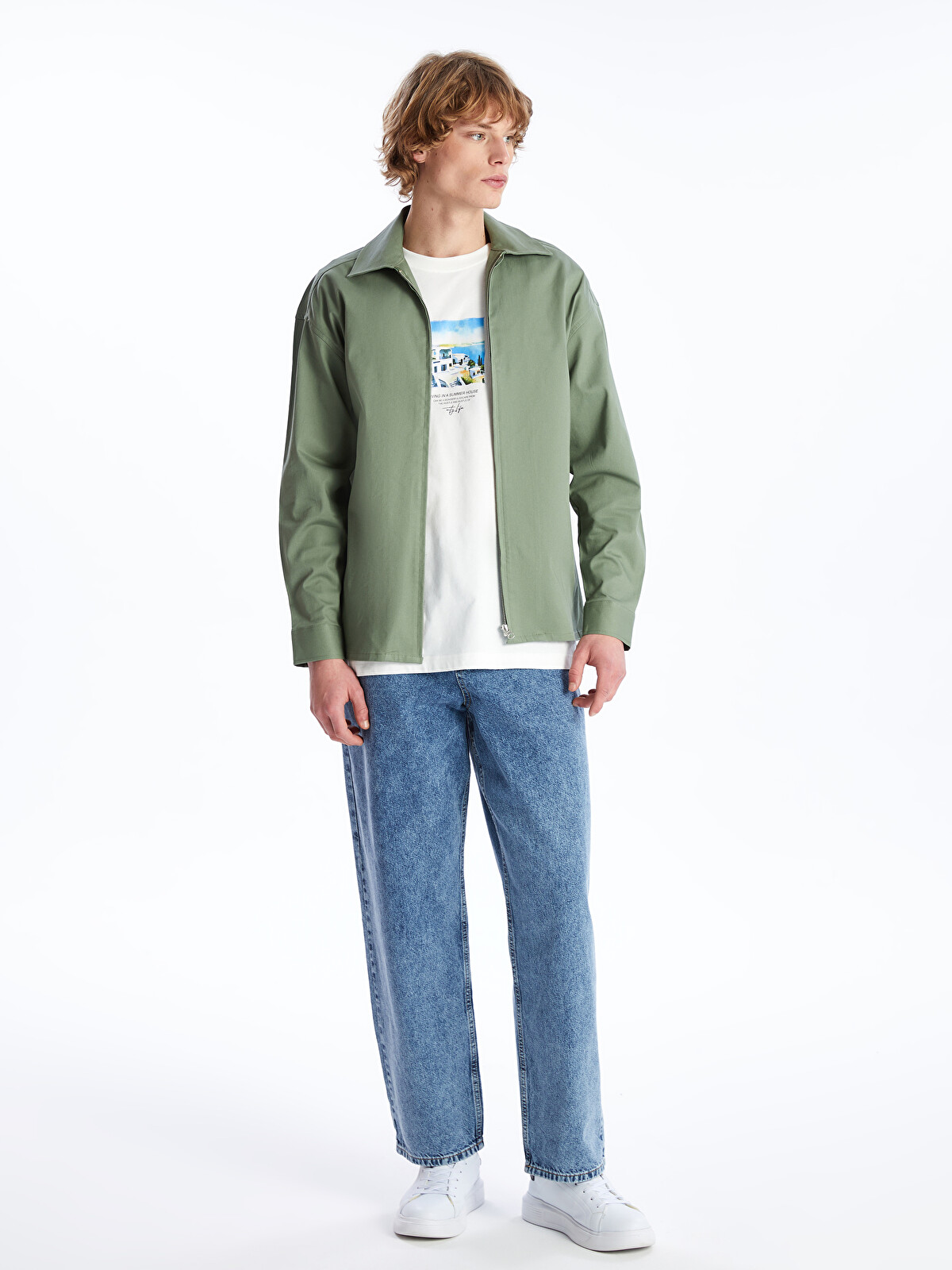 XSIDE Relaxed Fit Long Sleeve Men's Shirt Jacket - S41456Z8-VKA