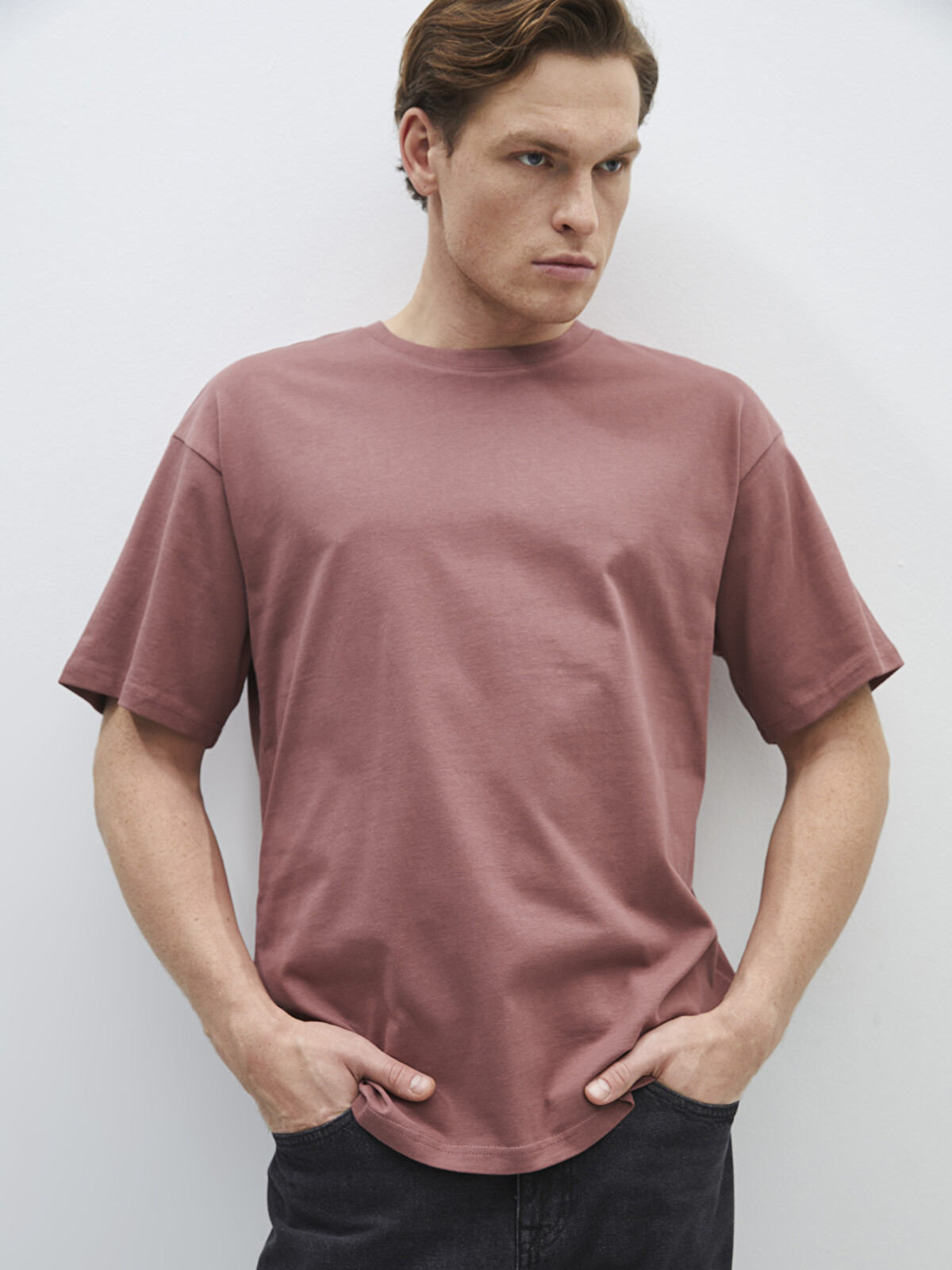 XSIDE Crew Neck Short Sleeve Men's T-Shirt - S41473Z8-VFG - LC Waikiki