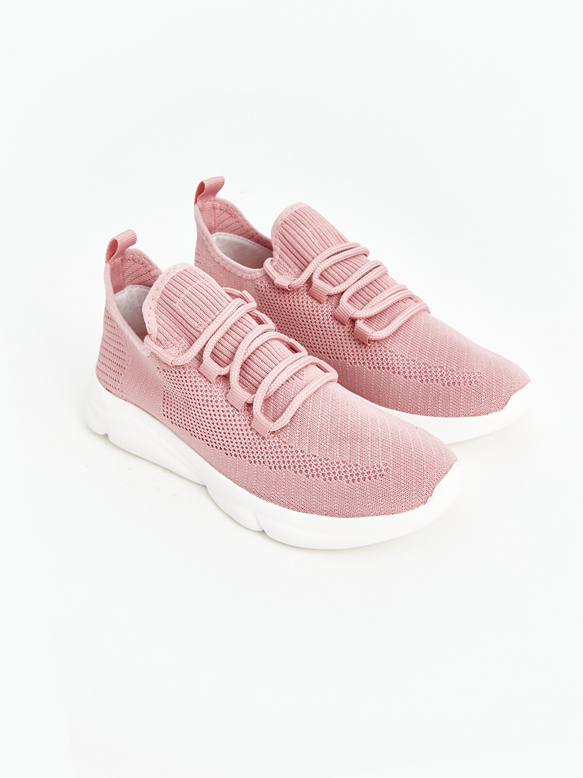 LCW STEPS Pembe Bağcıklı File Detaylı Kadın Aktif Spor Ayakkabı