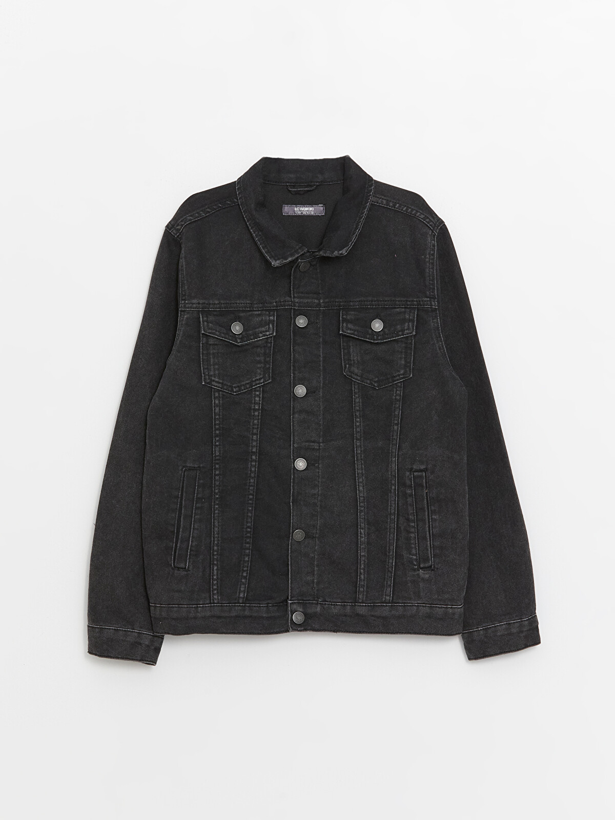 LCW Kids Collared Neck Boys' Denim Jacket - S44400Z4-326 | LC Waikiki