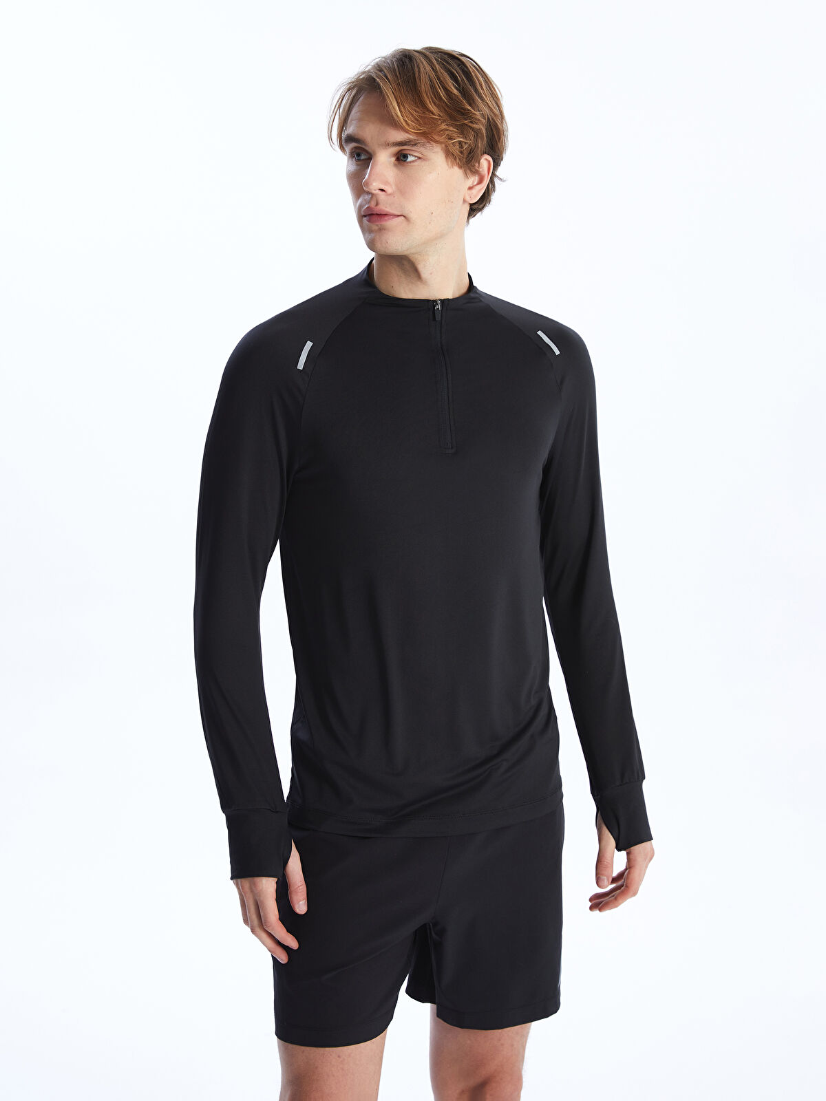 XSIDE ACTIVE Bisiklet Yaka Uzun Kollu Erkek Spor Tişört - S44517Z8