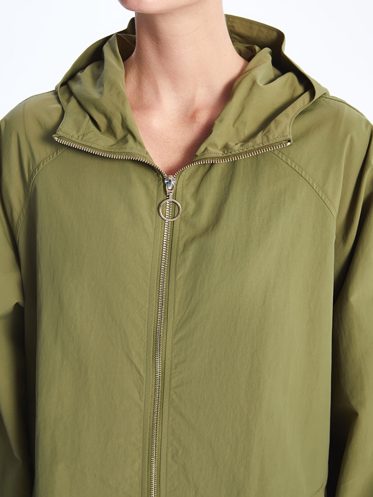 【名作美品】POLYPLOID OVERSIZE PARKA TYPE-C LCWAIKIKI Classic Hooded Plain Oversize Women's Trench Coat