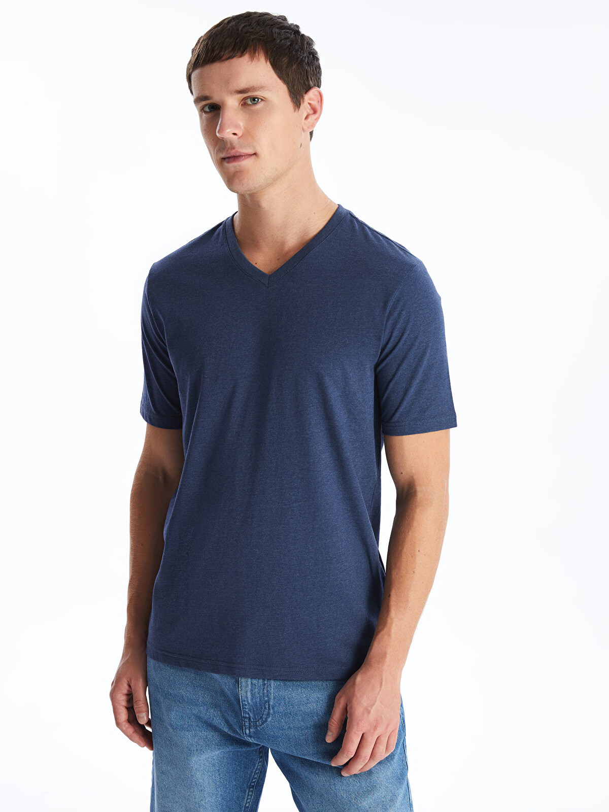 LCWAIKIKI Classic V-neck Short Sleeve Jersey Men's T-shirt