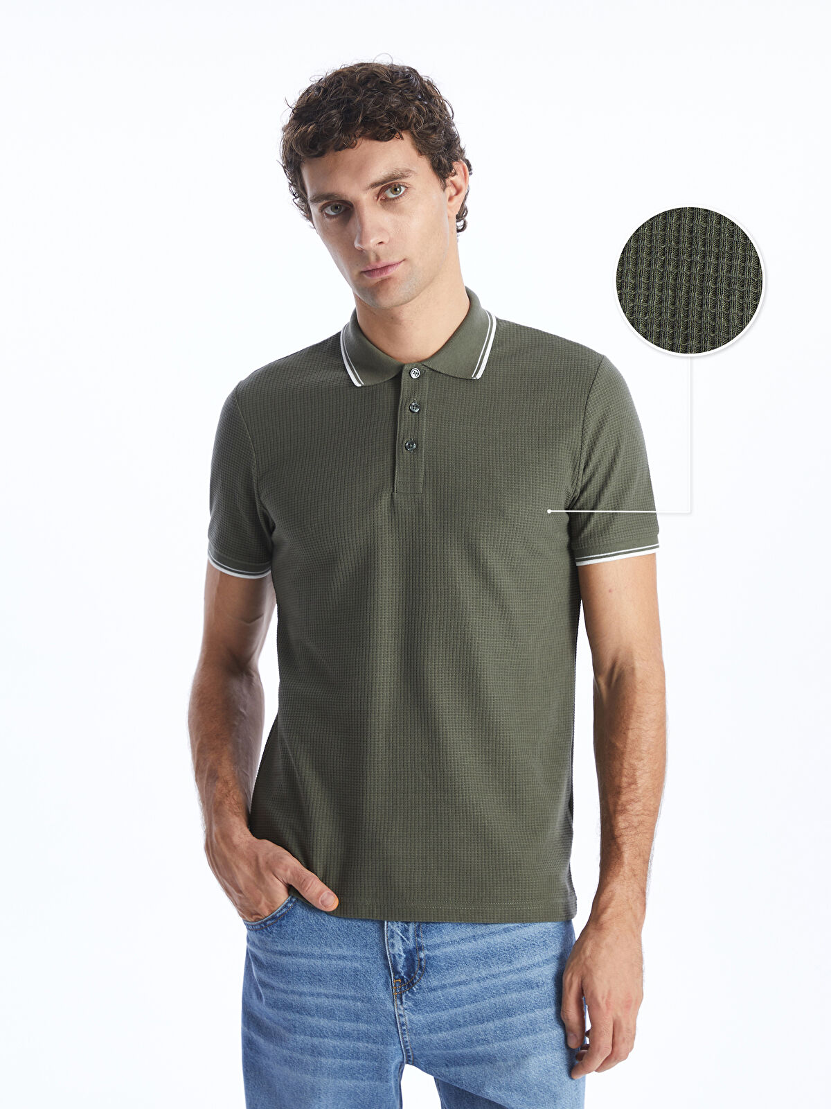 ♠【NEW】桜 スパンクル スリップオン 2色 SOUTHBLUE Polo Neck Short Sleeve Pique Men's Textured T