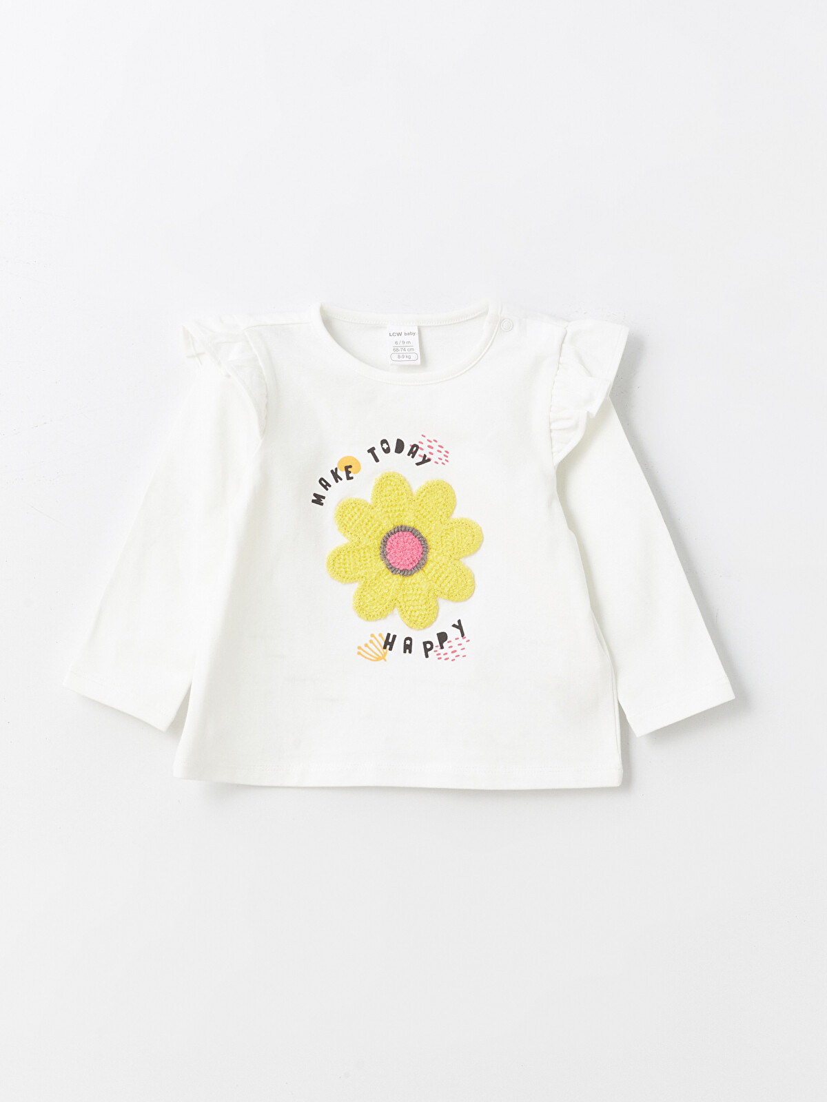 ちょこページ LCW Kids Bisiklet Yaka Çiçekli Kız Çocuk Tişört ve Tulum 2'li