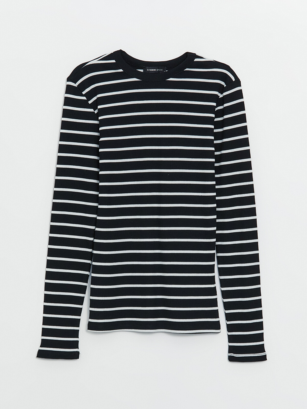LCW EVERYDAY Crew Neck Striped Long Sleeve Women's T-shirt