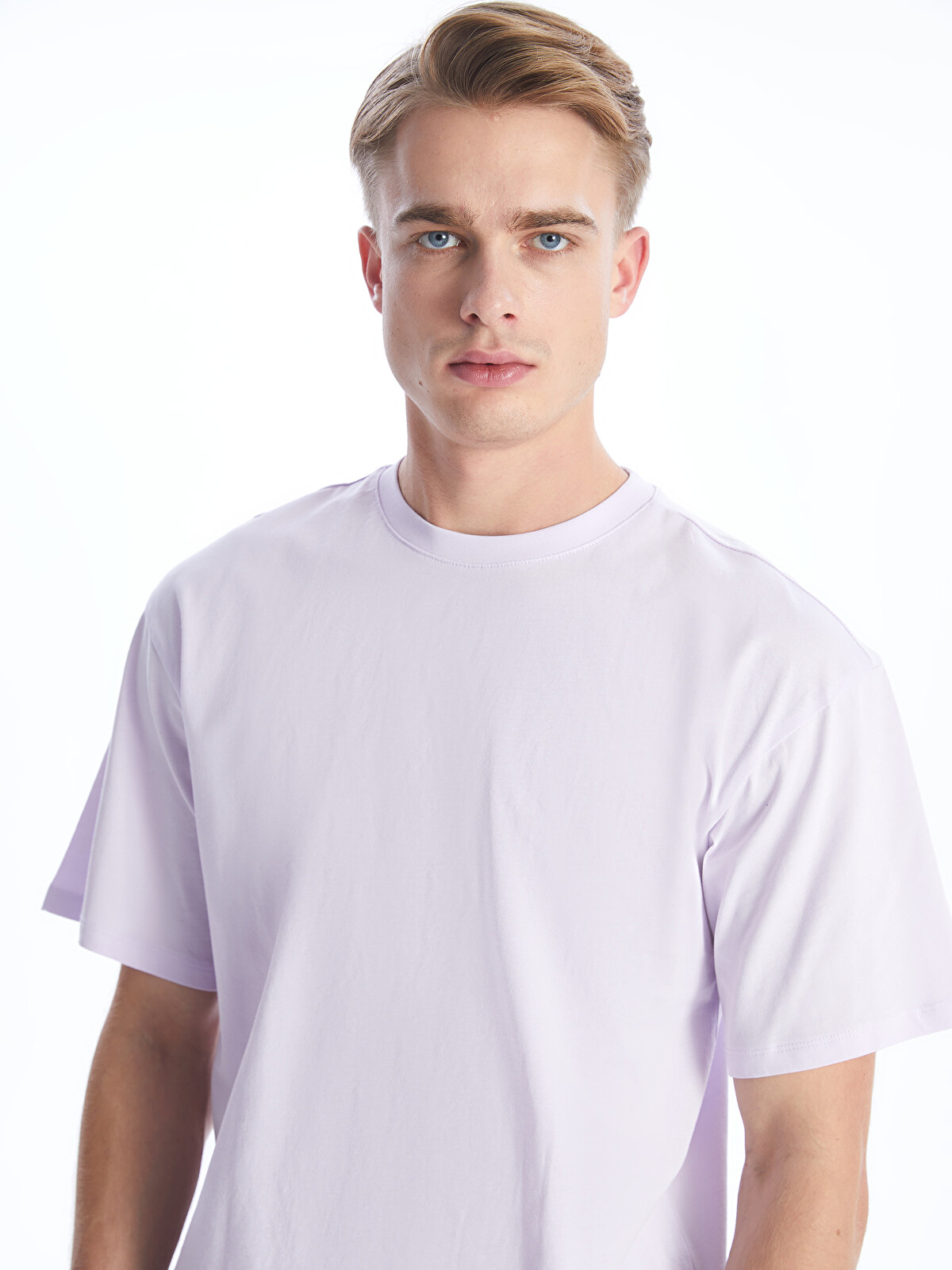 XSIDE Crew Neck Jersey Men's T-Shirt - S48457Z8-FYE - LC Waikiki