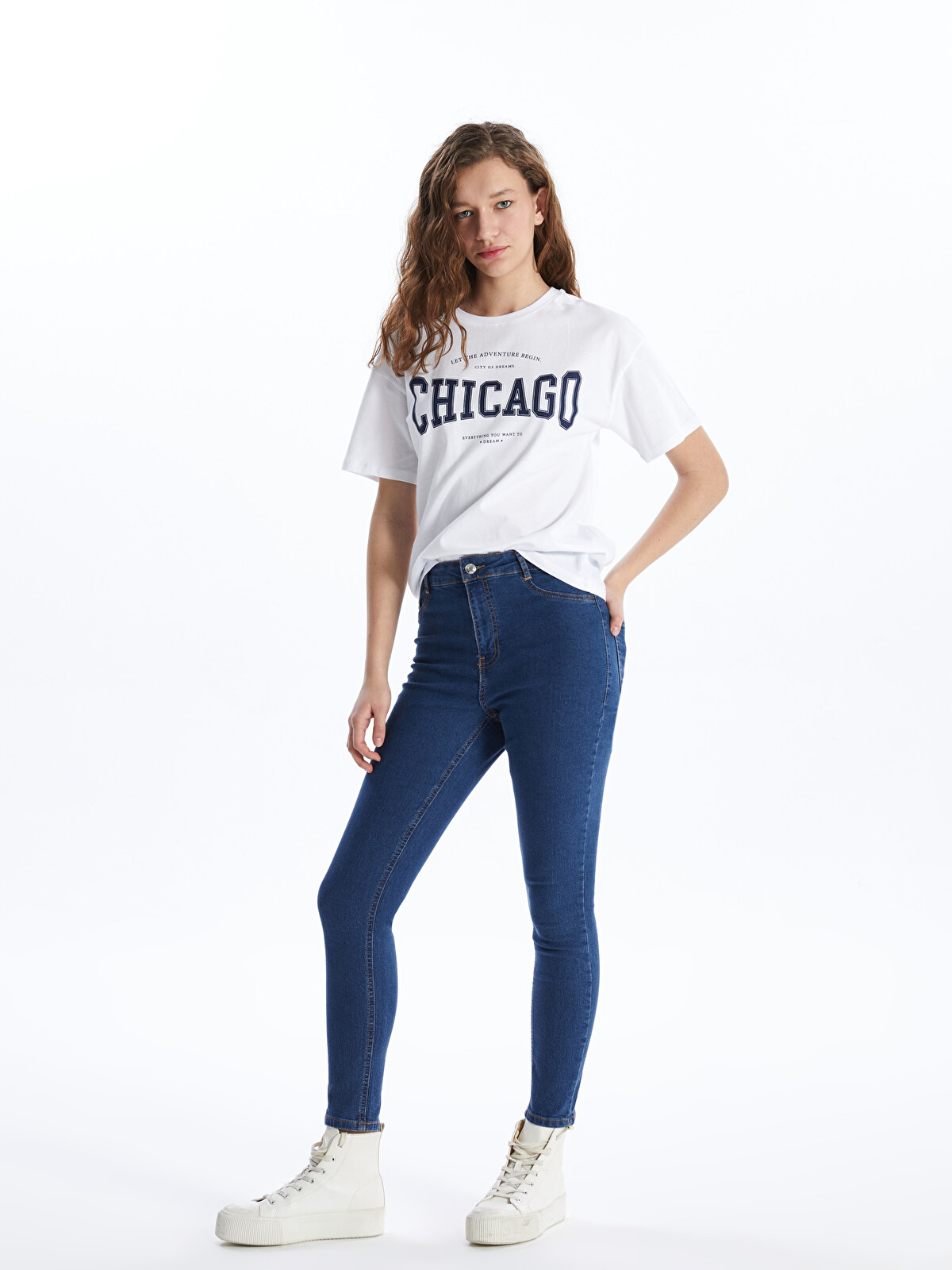 XSIDE Blugi Jupiter Super Skinny Fit pentru Femei - S48492Z8-MD4