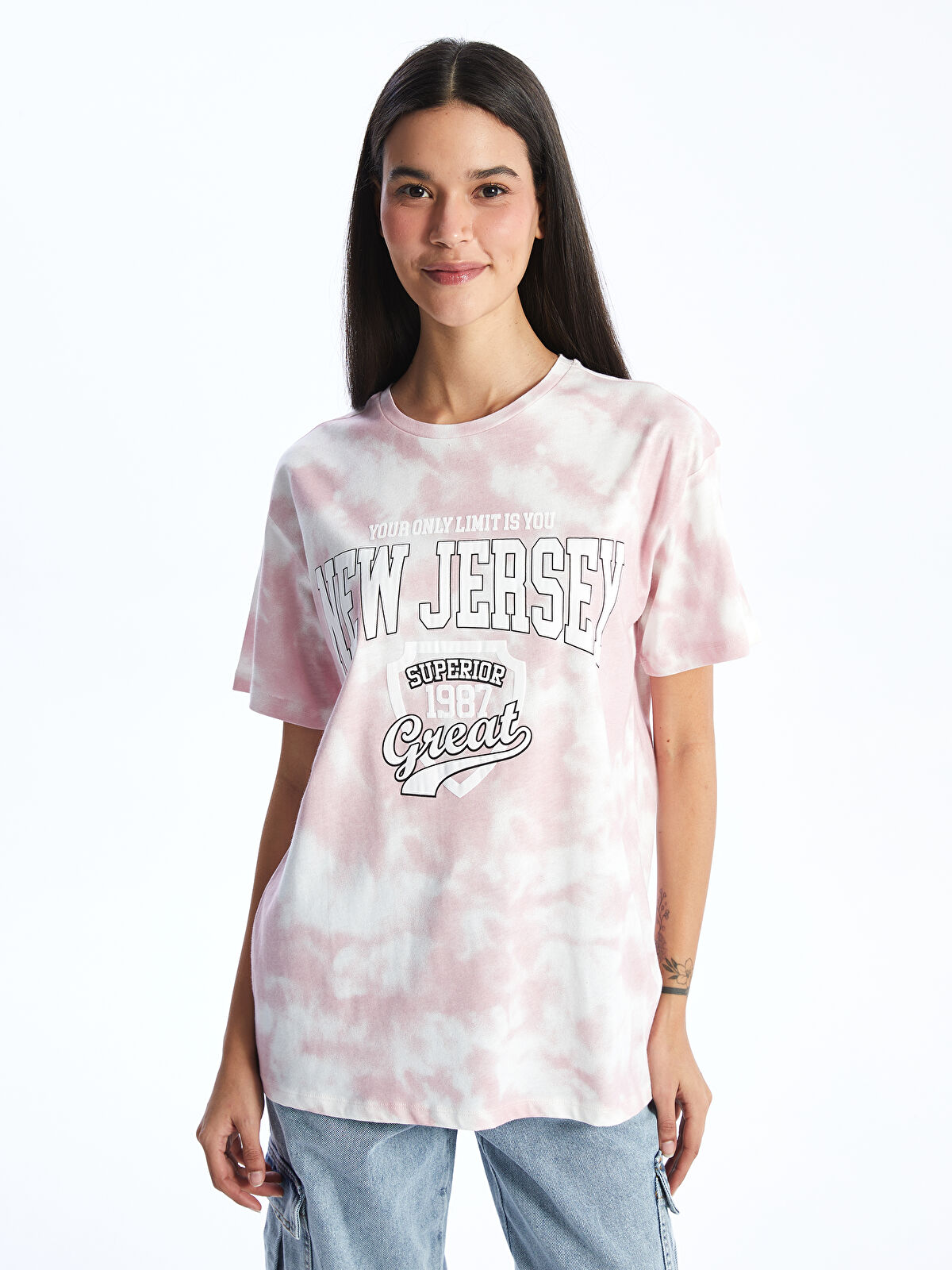 XSIDE ACTIVE Crew Neck Printed Short Sleeve Women's T-Shirt