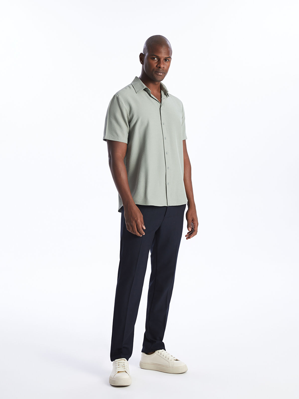 福袋安いいね半額ストア Regular Fit Waikiki LC - -S48887Z8-SXQ Shirt Men's Sleeve Short ボディミスト