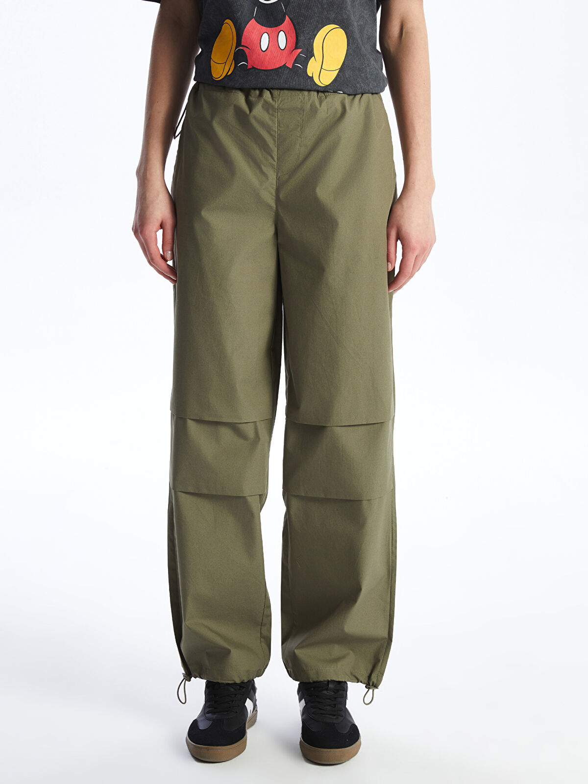【SATIIIZ】Londe Peach Utility Cargo Pants Kyrem Wide Peach Cargo Pants - satiiiz