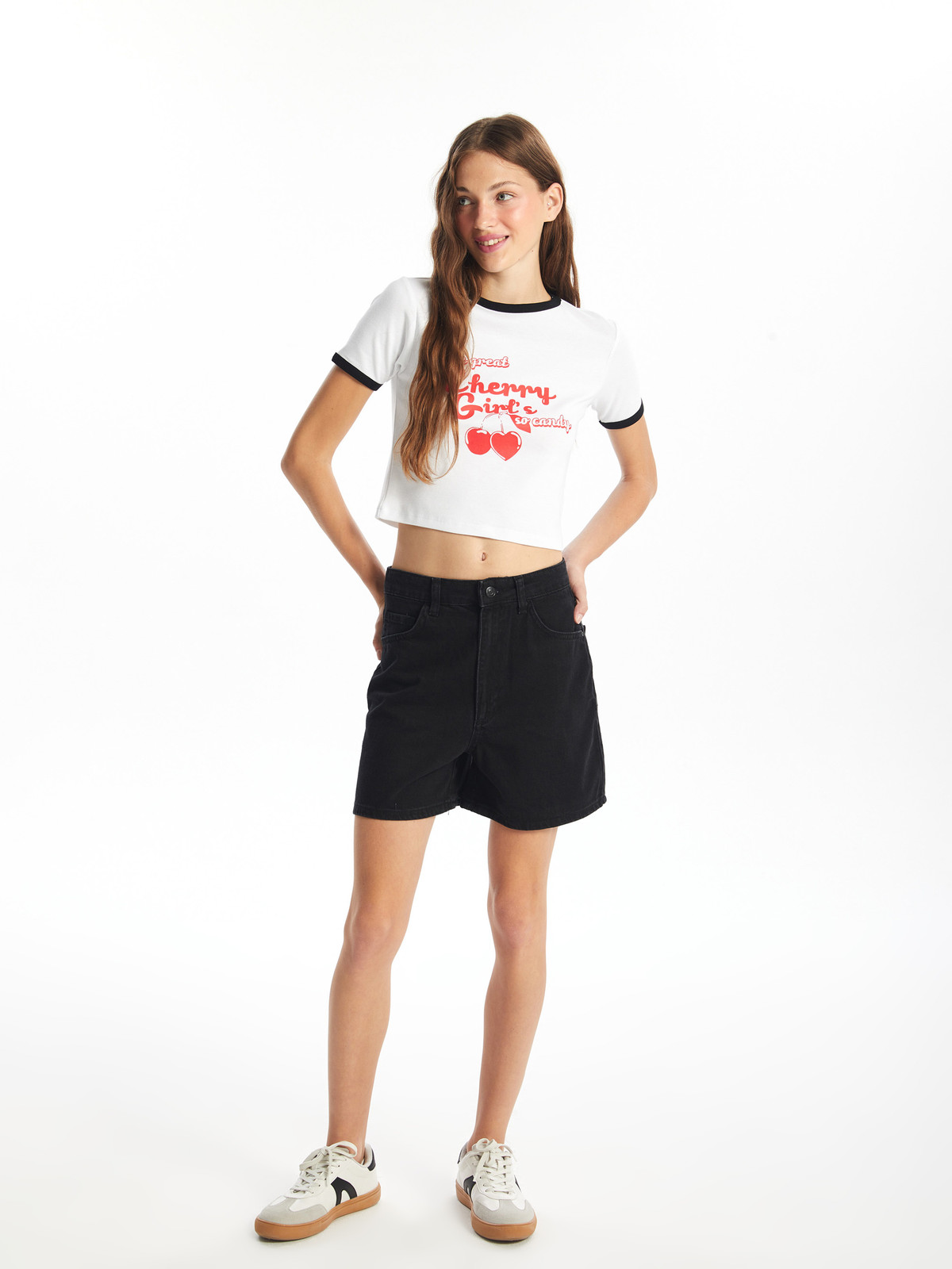ウエストライド(WESTRIDE)No10 HEAVY SHORTS 38 XSIDE High Waisted Regular Fit Women's Denim Shorts - S49605Z8-VKR