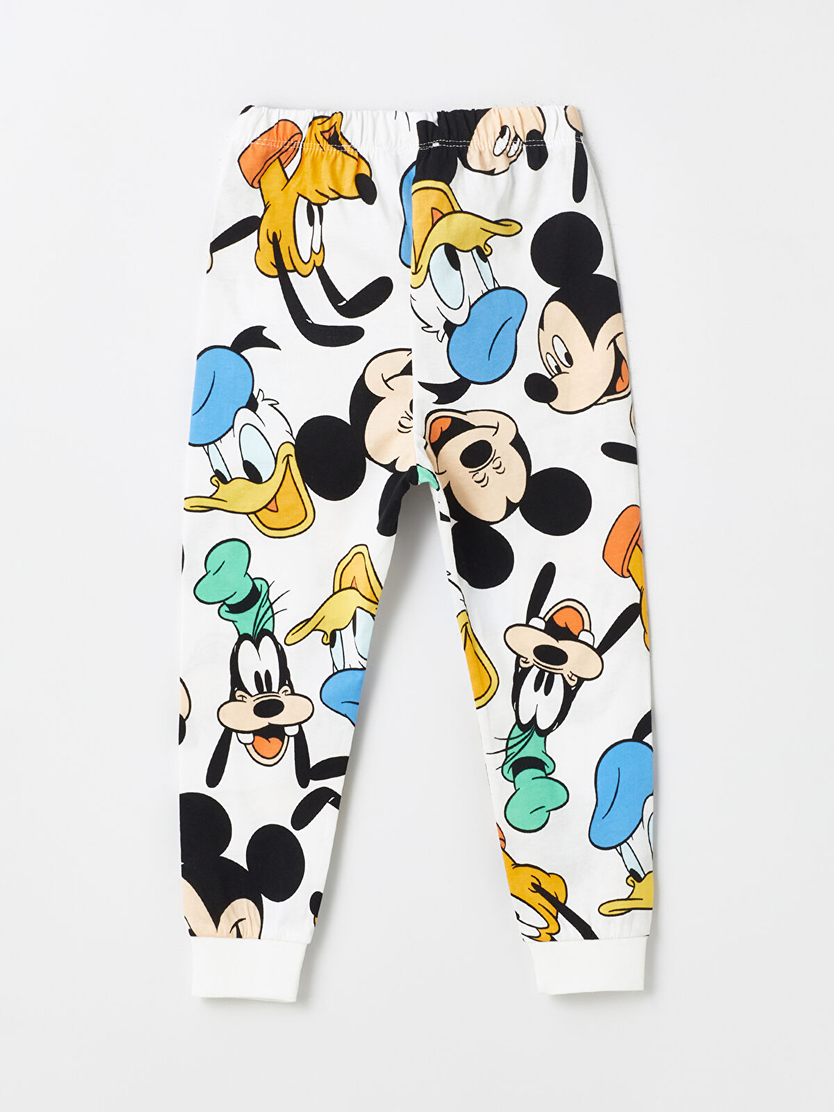 LCW baby Ekru Bisiklet Yaka Uzun Kollu Mickey Mouse Erkek Bebek