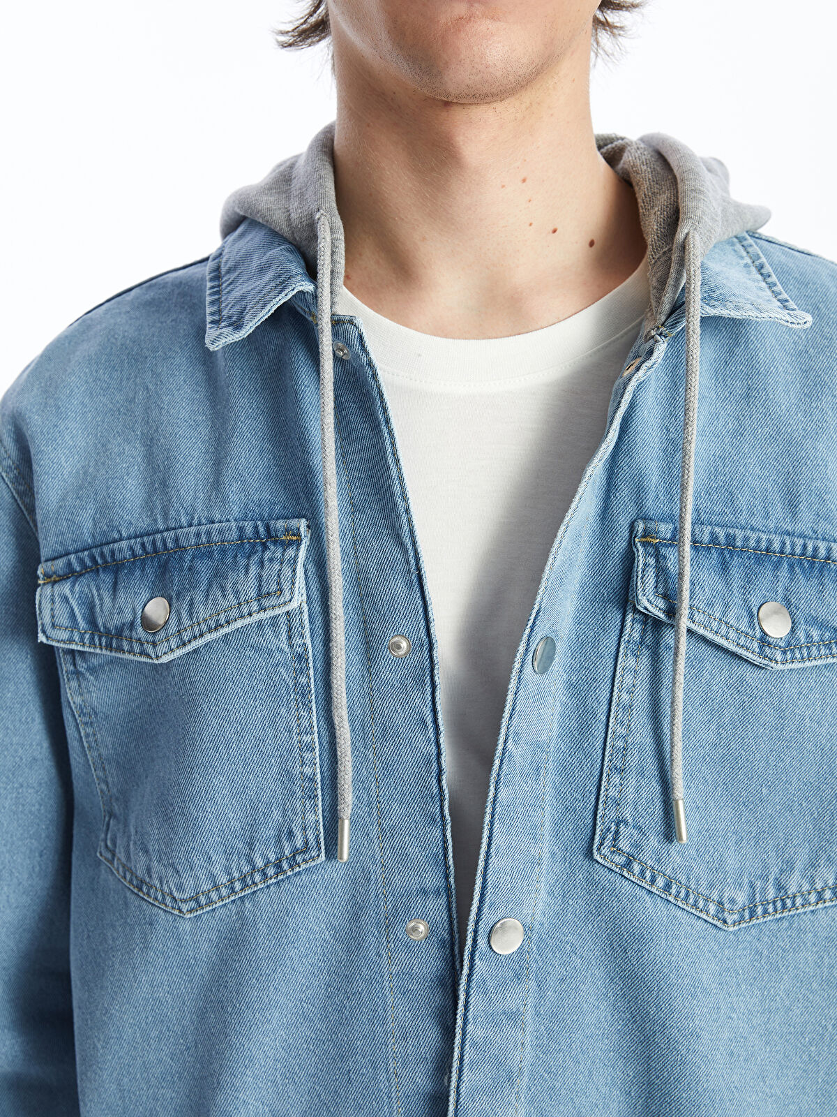 XSIDE Standard Fit Men's Denim Jacket -S4AI51Z8-311 - LC Waikiki