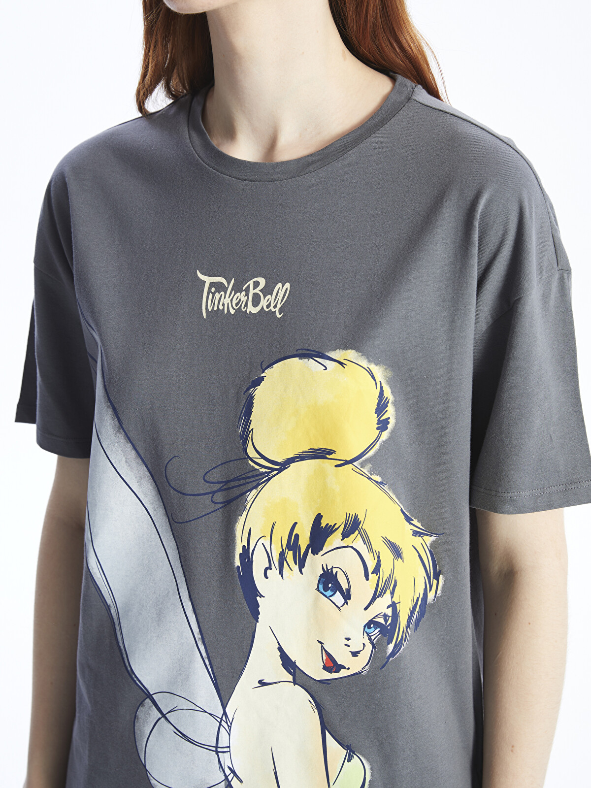 XSIDE Crew Neck Tinker Bell Printed Short Sleeve Women's T-shirt