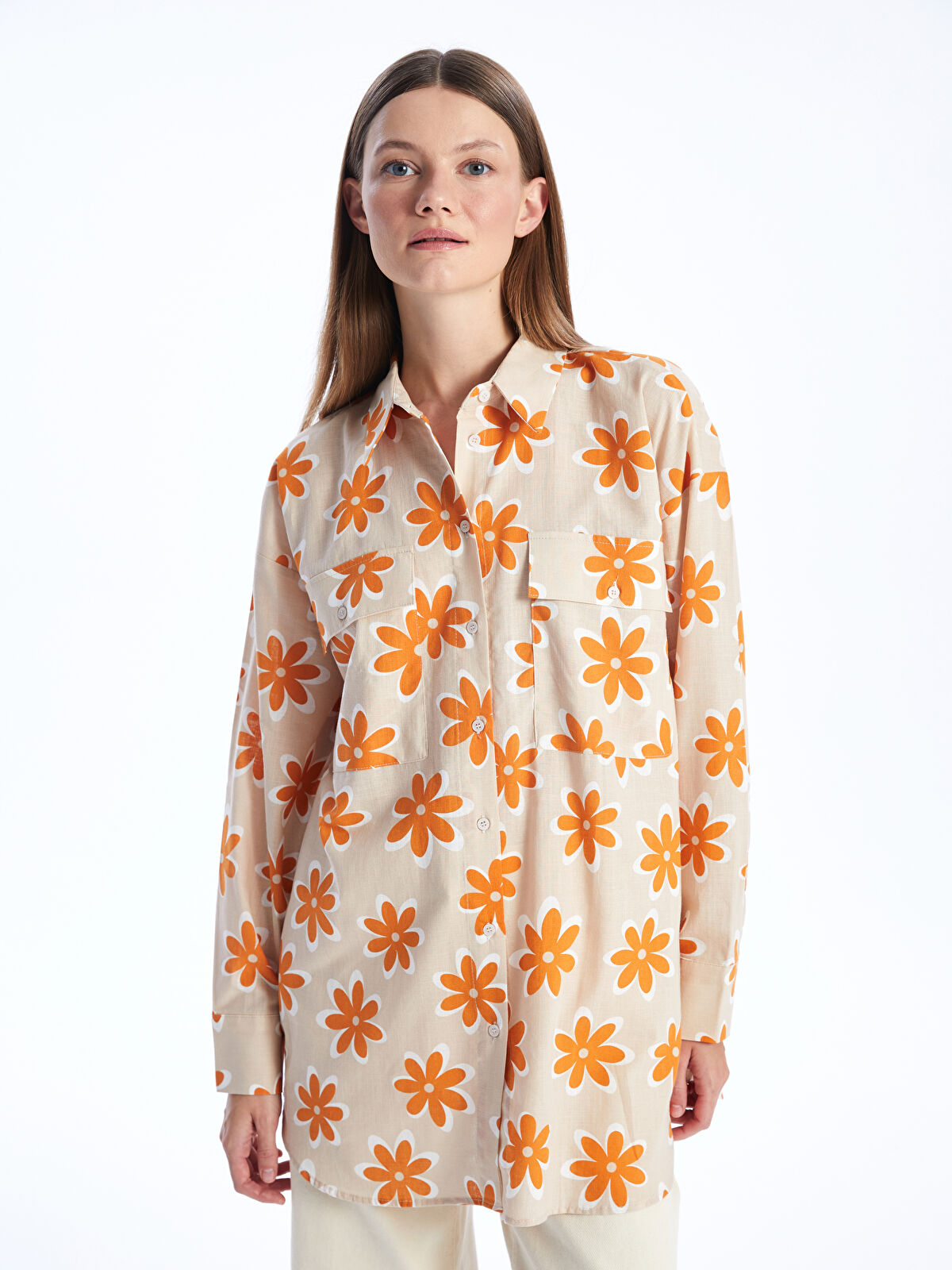FRENCH SLEEVE TEE ベージュ Lサイズ Shinzone(シンゾーン)/WAFFLE LONG SLEEVES TEE(ワッフル ロング