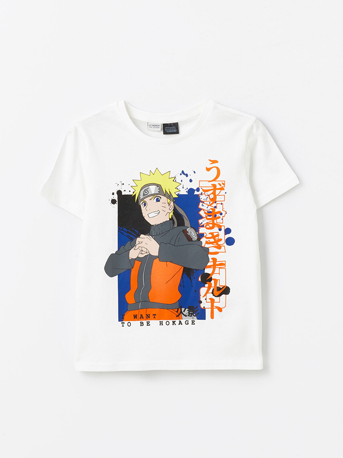 ★ナルト★ LCW Kids Bisiklet Yaka Naruto Baskılı Uzun Kollu Erkek Çocuk