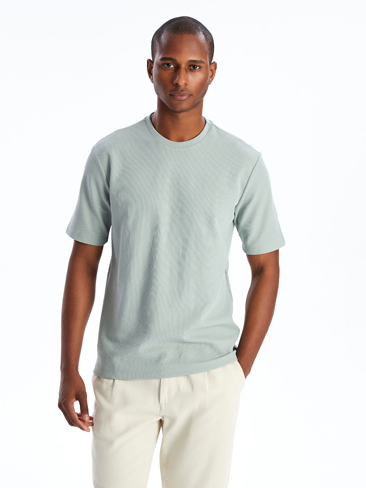 LCW Vision Crew Neck Short Sleeve Men's T-Shirt -S4BG43Z8