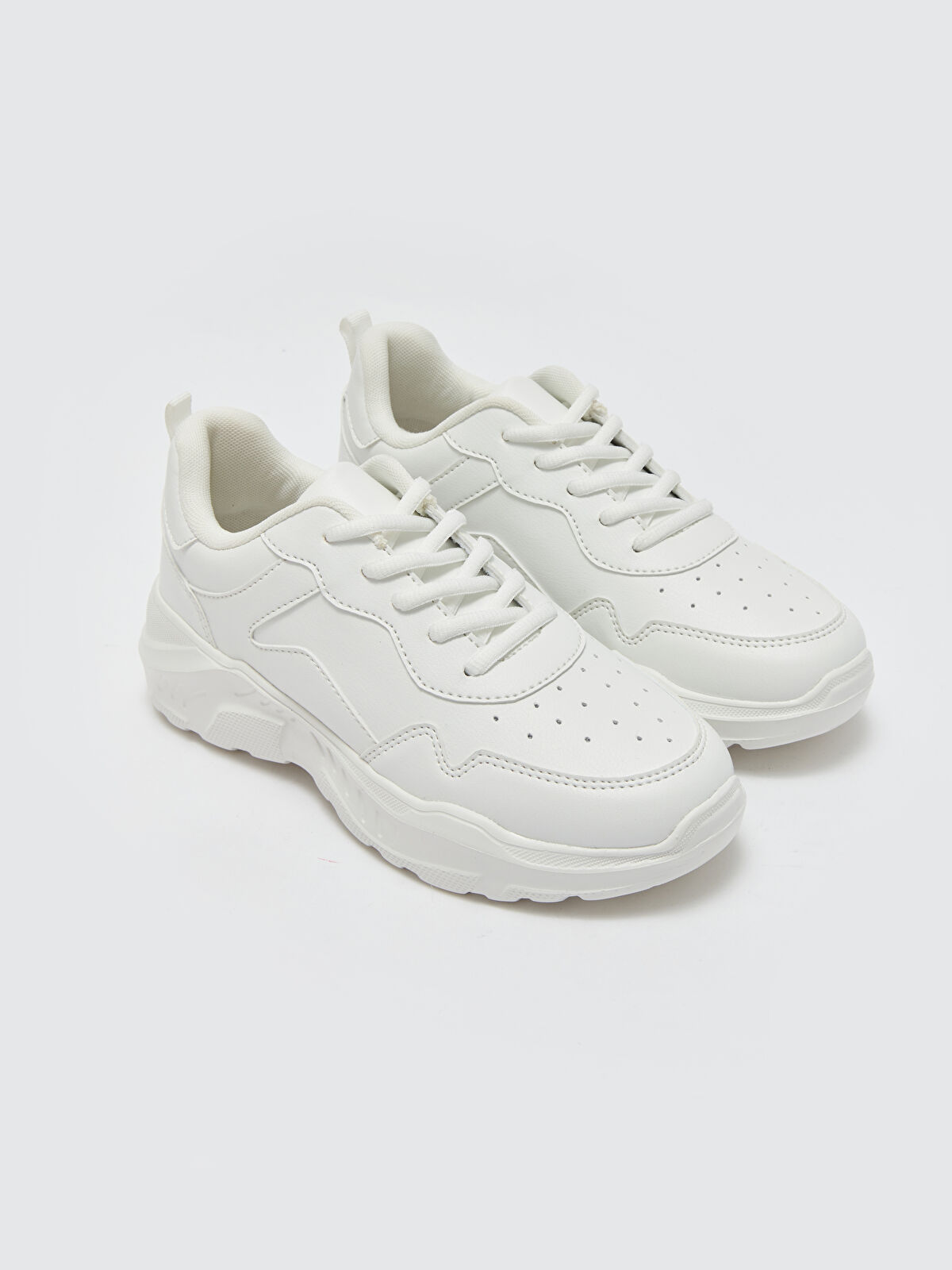 Blanco 4枚 LCW STEPS Lace-up Women's Sneakers -S4BH07Z8-J5E - LC Waikiki