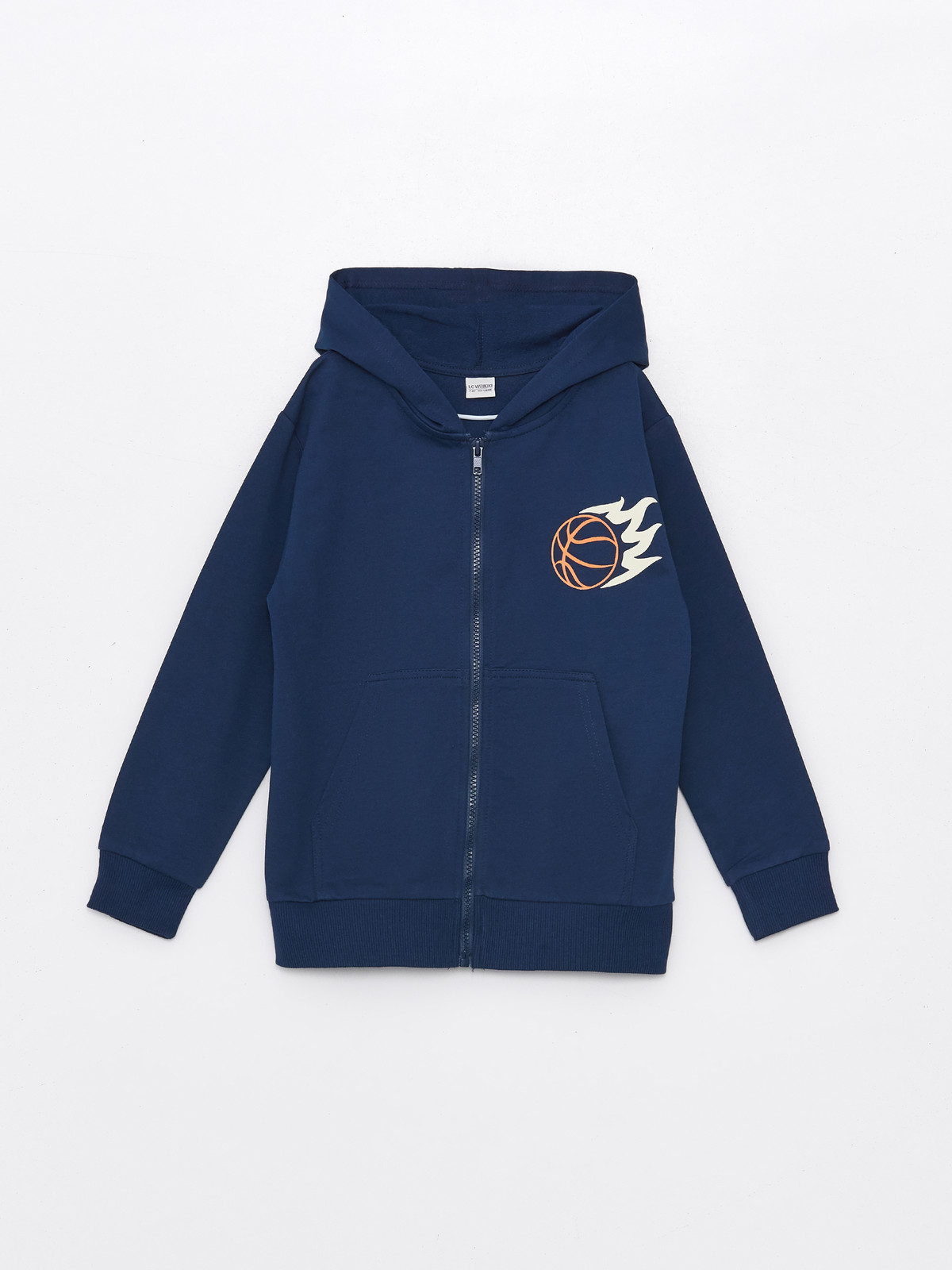 Sweat à Capuche Zippé Polaire Enfant Unisexe Bleu Marine GW CLASSY - 9-10 Ans