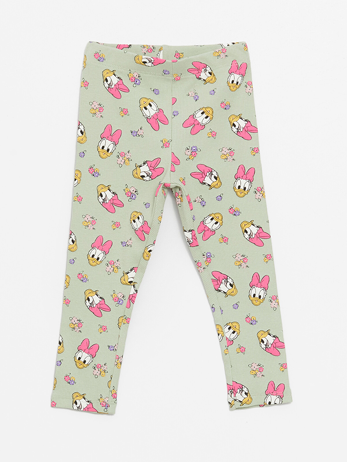 LCW Kids Bisiklet Yaka Daisy Duck Baskılı Kız Bebek Sweatshirt ve